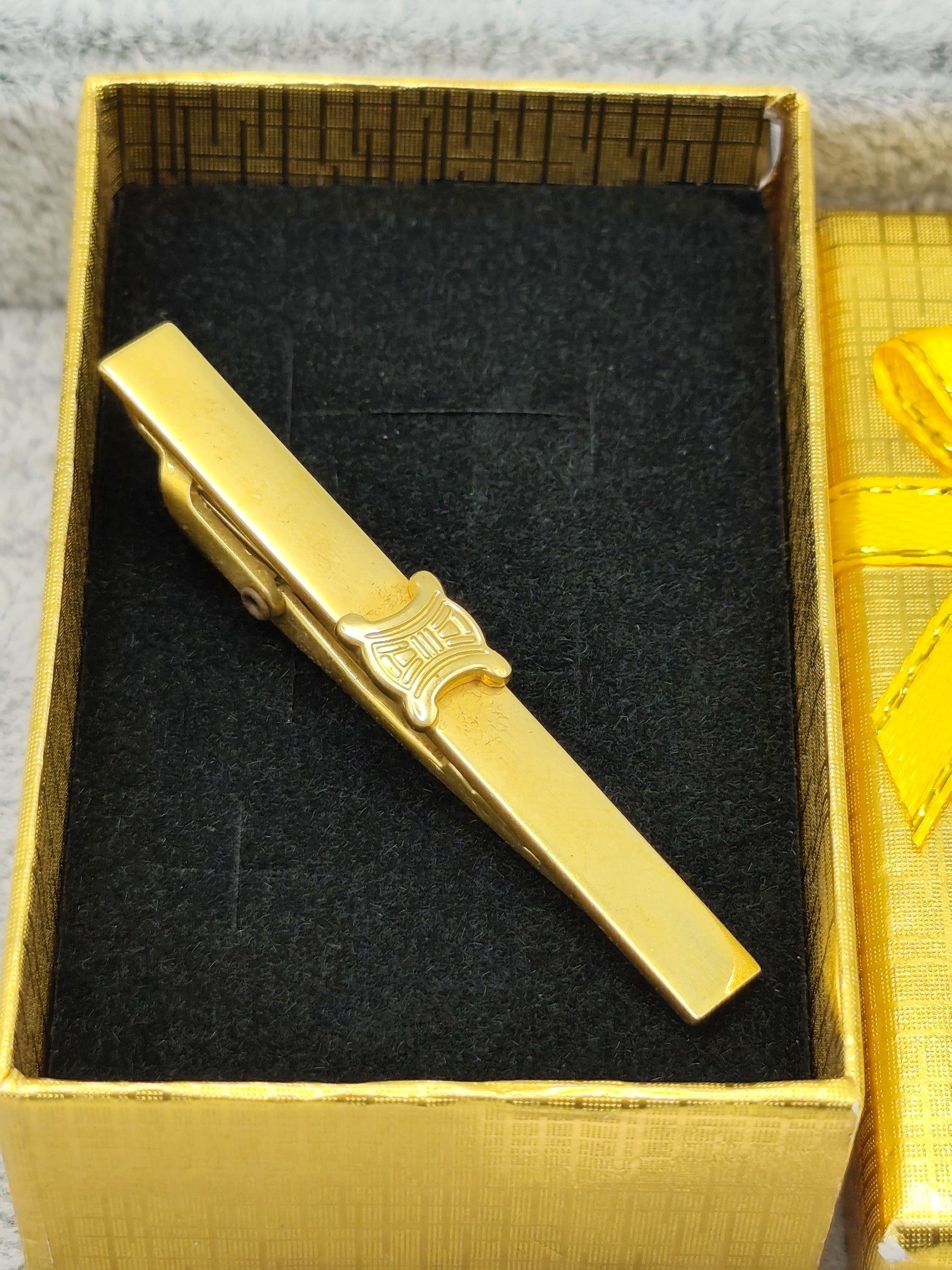 Celine Men's Gold-tone Tie Clip 6 cm image 2