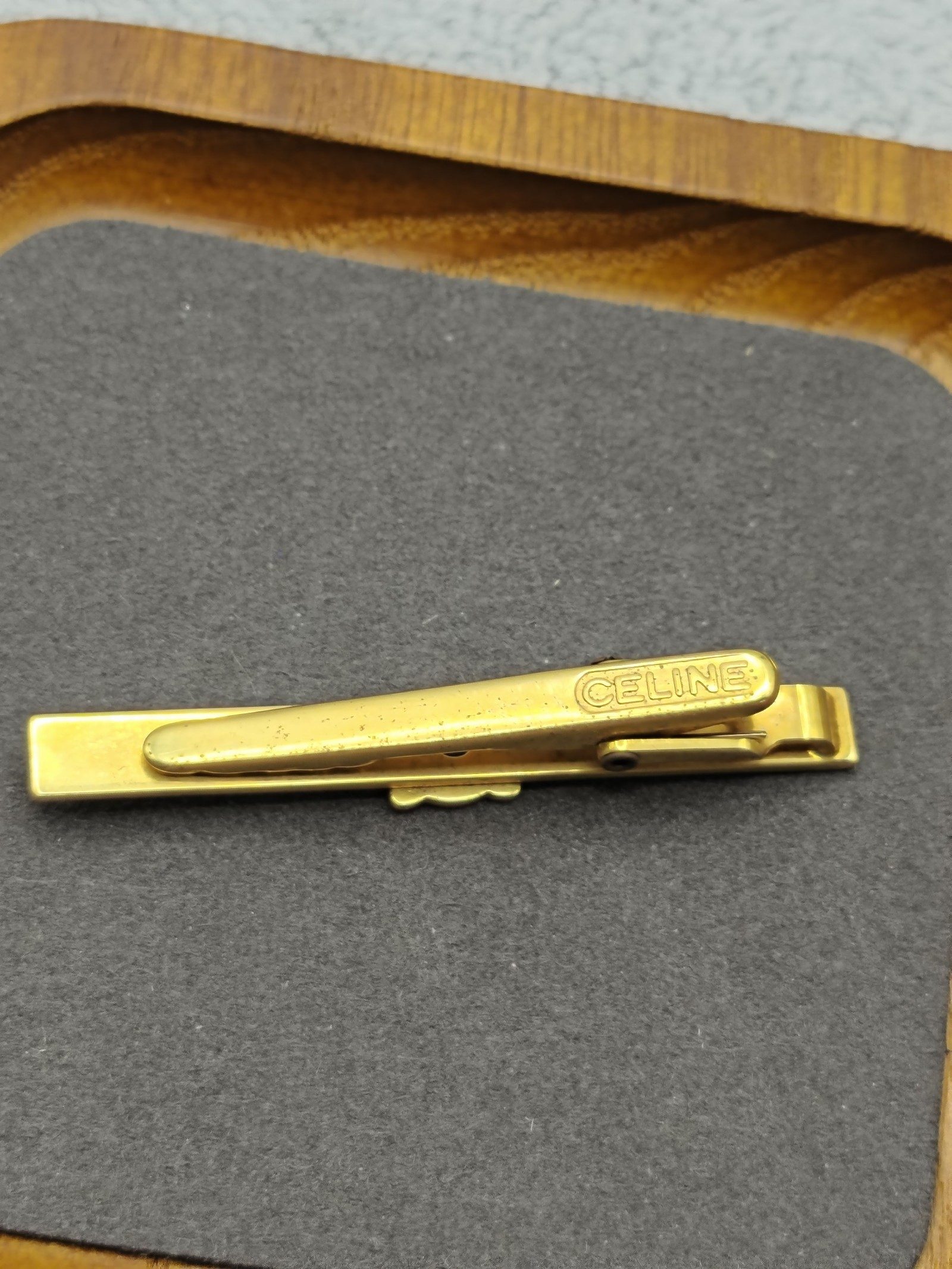 Celine Men's Gold-tone Tie Clip 6 cm image 3