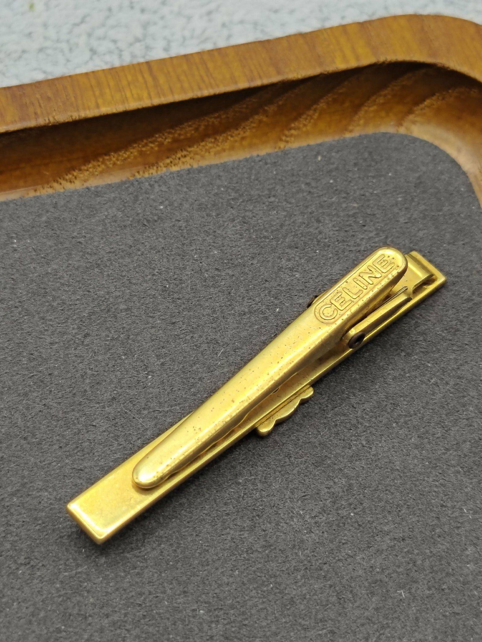 Celine Men's Gold-tone Tie Clip 6 cm image 8