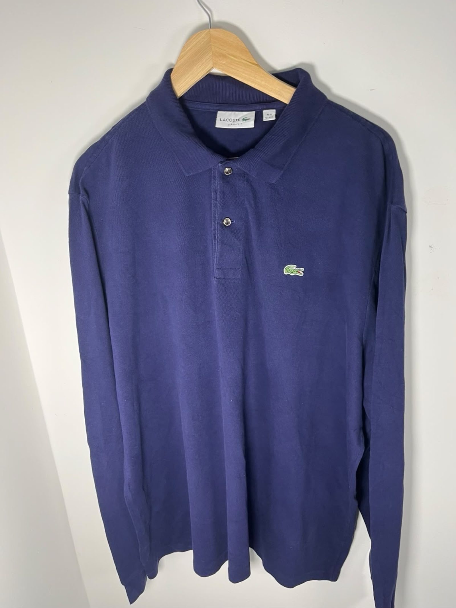 Lacoste Men's Navy Blue Classic Fit Polo Shirt US 3XL image 2