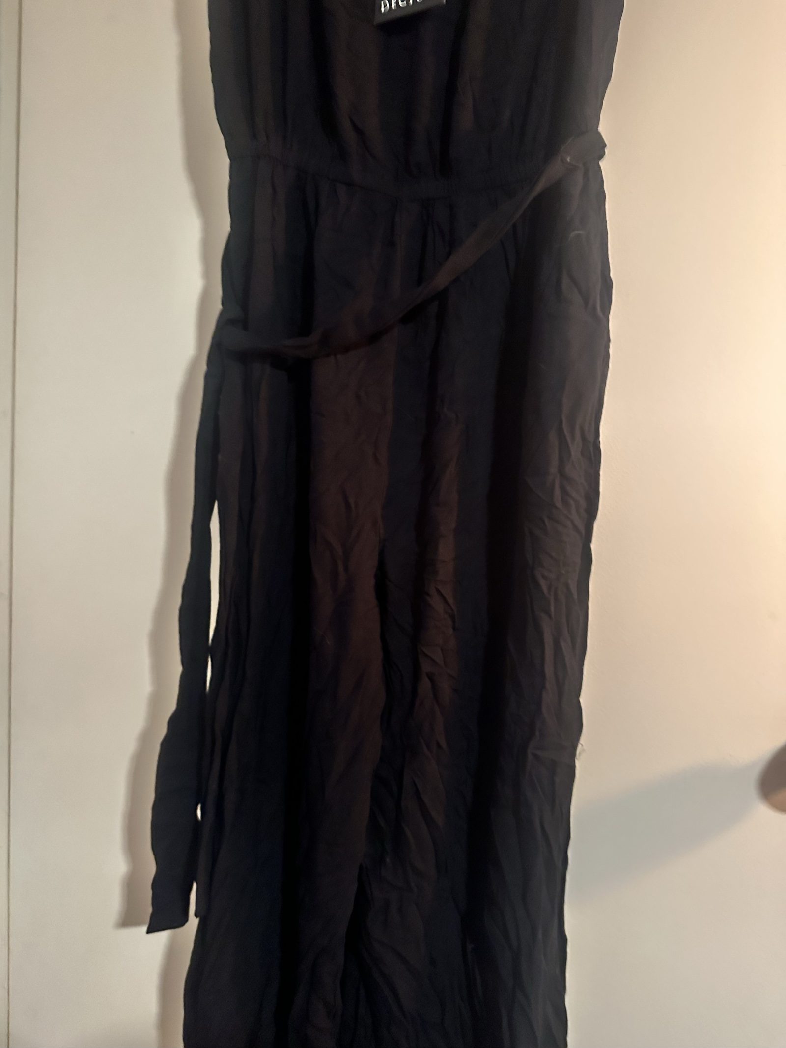 Decjuba Black Jasmine Tie Waist Jumpsuit Large image 2
