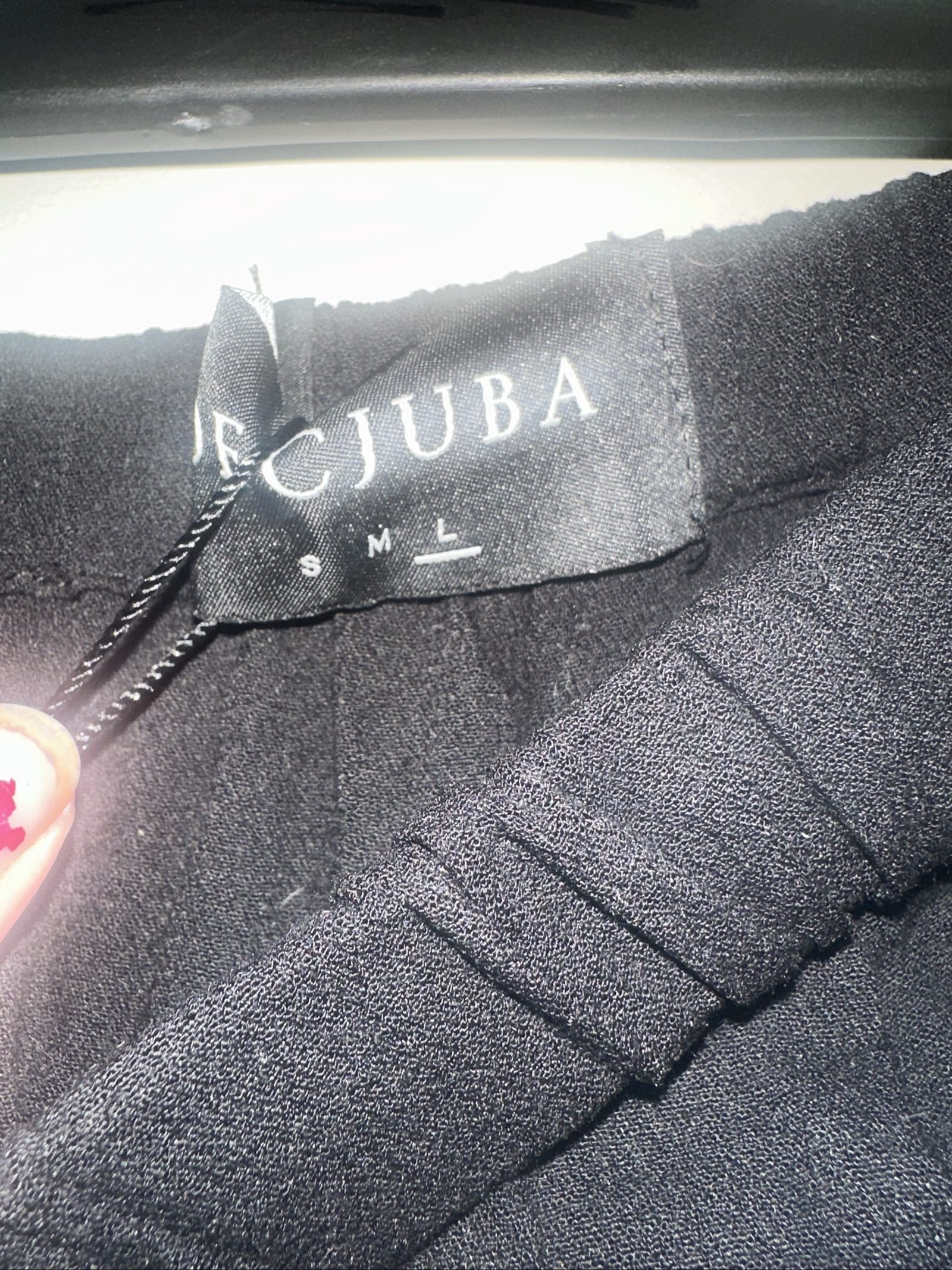 Decjuba Black Jasmine Tie Waist Jumpsuit Large image 5