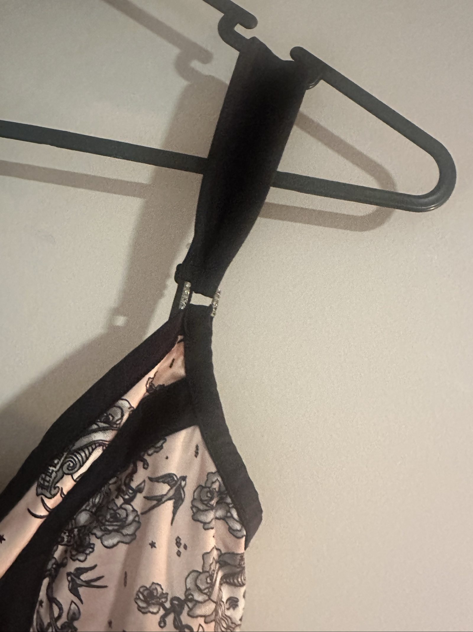 Stefany Fradette Pink & Black Tattoo Print Dress Size S image 5