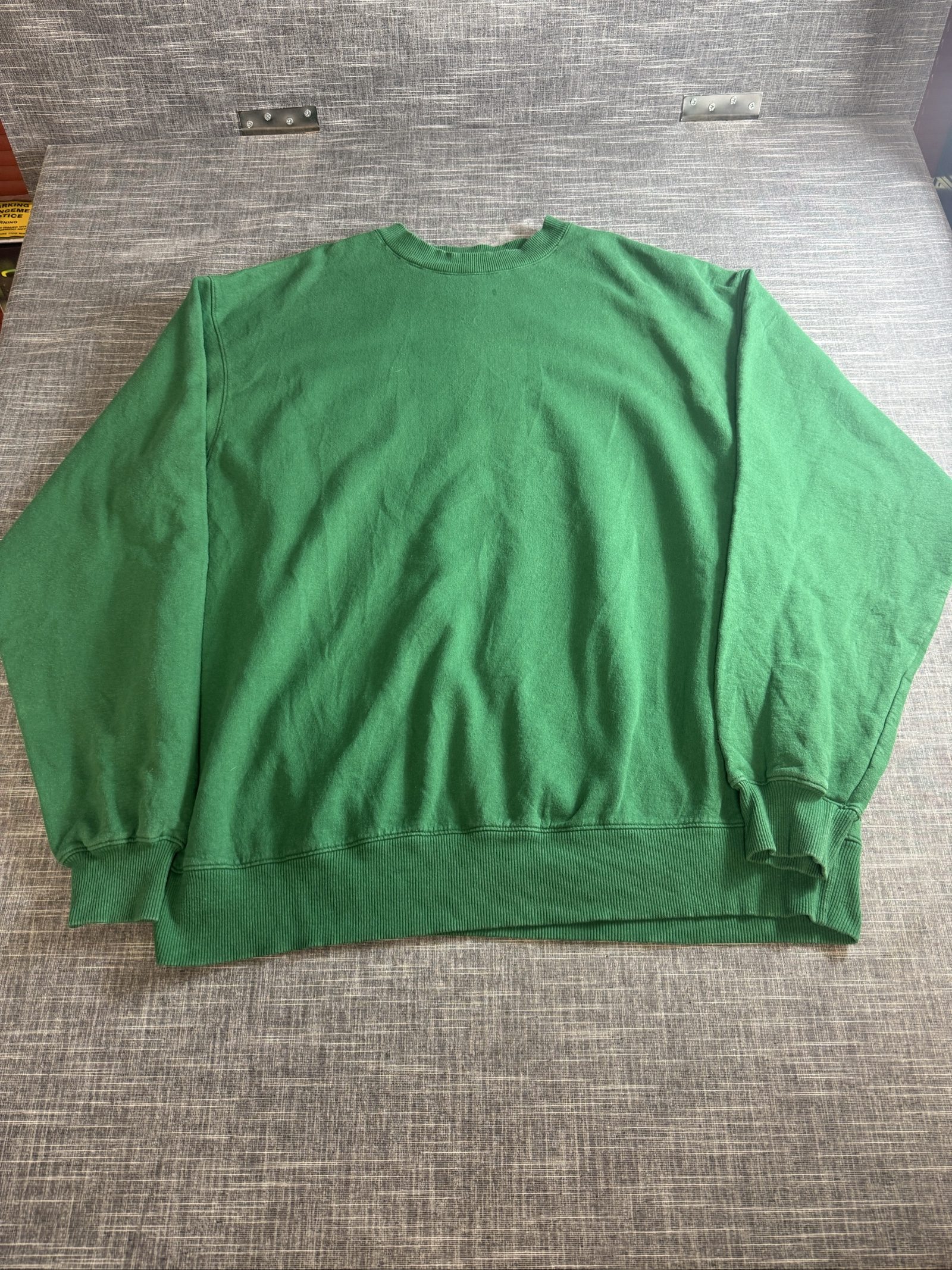 Champion Men's XL Green ECO Authentic Cotton Blend Sweatshirt Long Sleeve