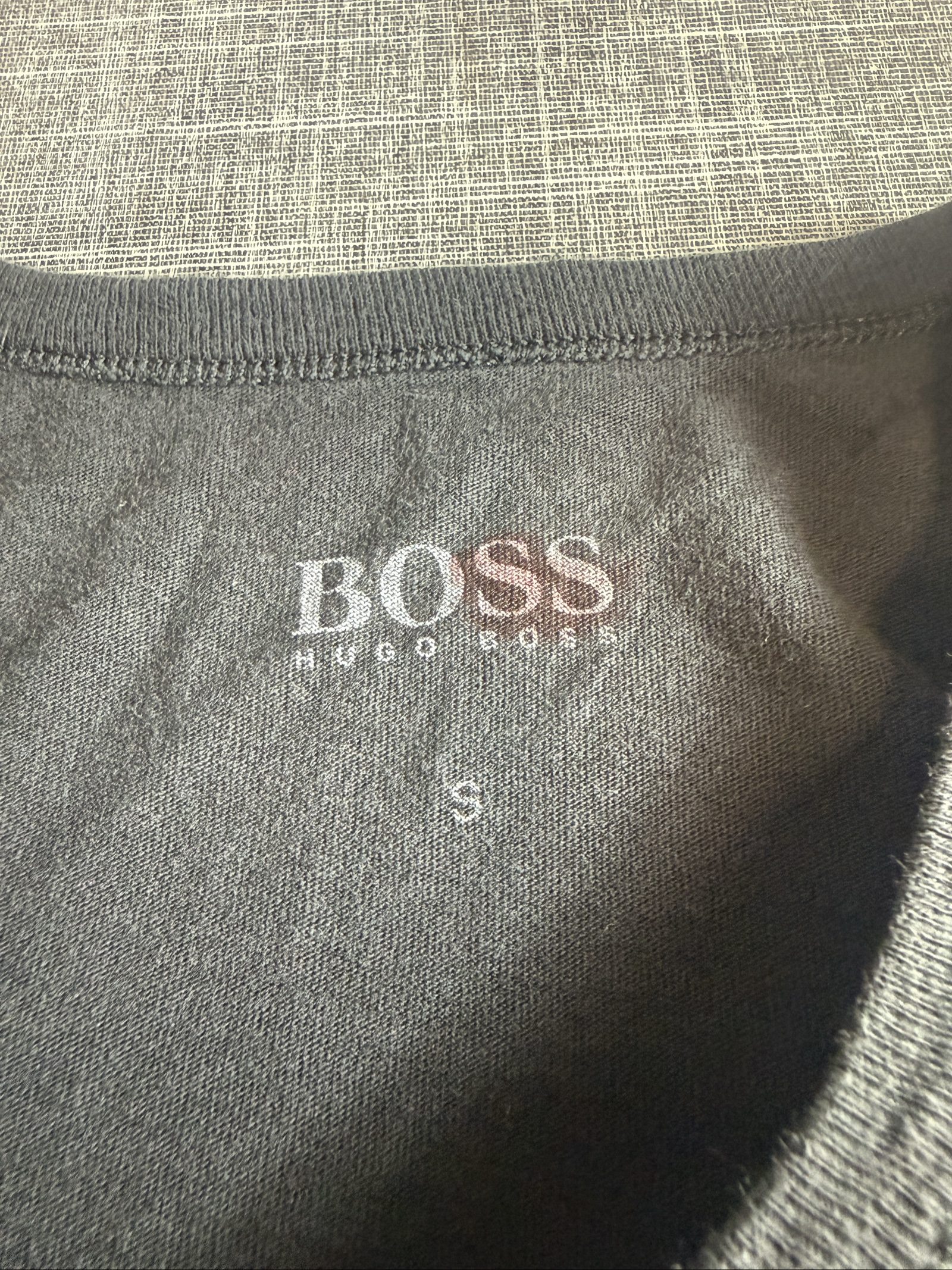 Hugo Boss Men’s Black Logo Embroidered Logo T-Shirt Small image 3