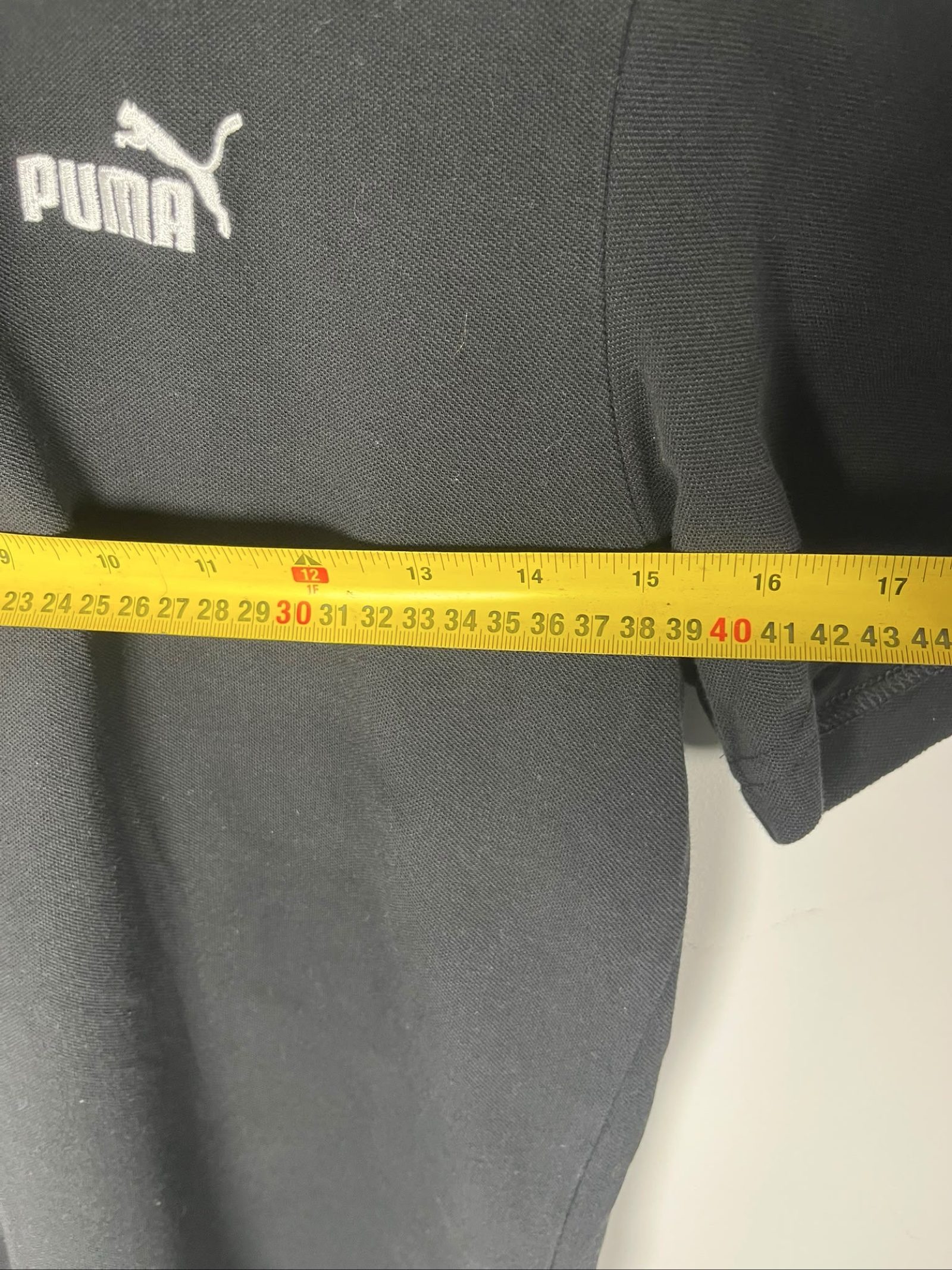 Puma Men's Black Cotton Polo Shirt Medium image 4