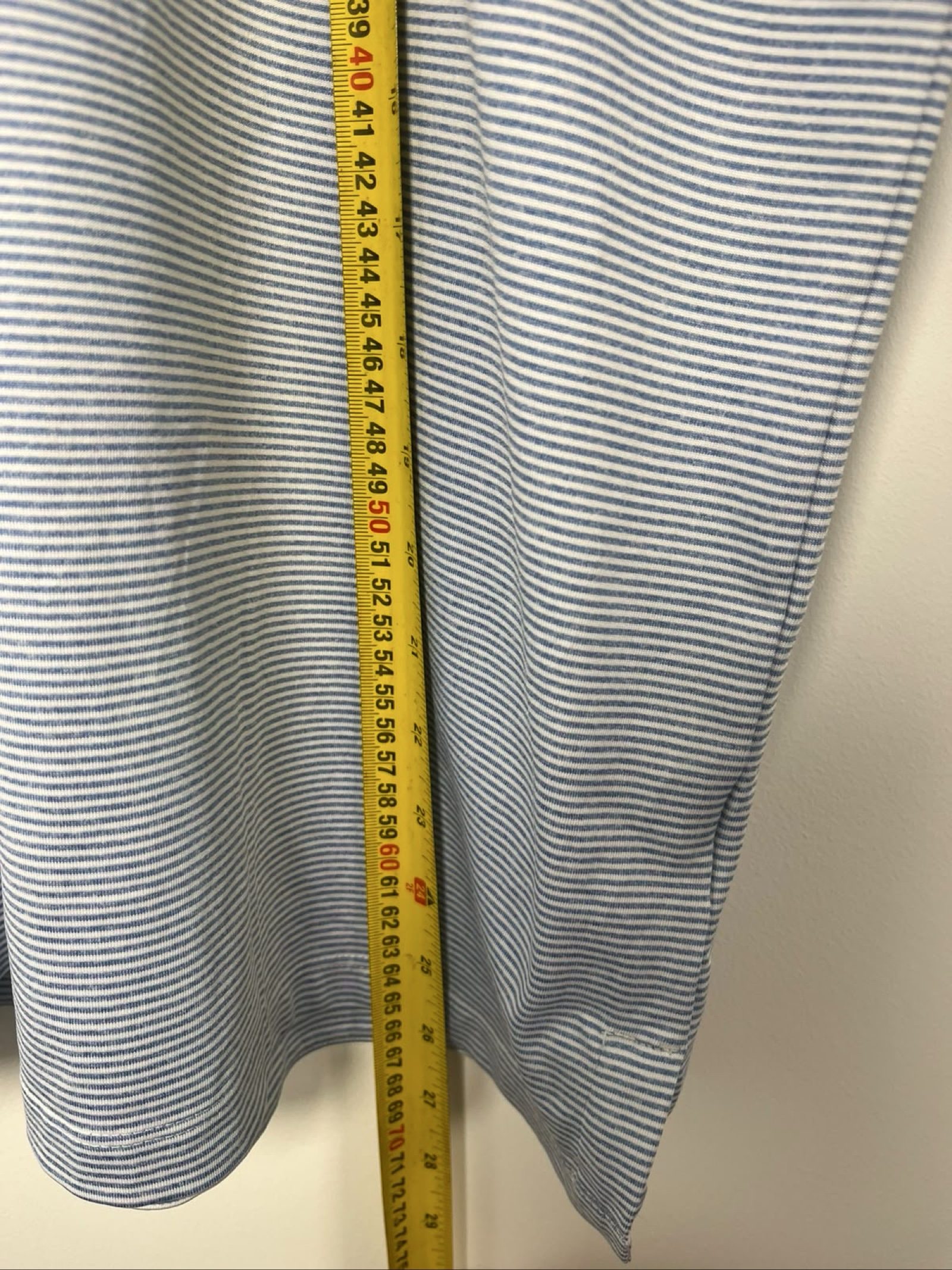 Nike Men's Blue & White Striped Dri-FIT Polo Medium image 4