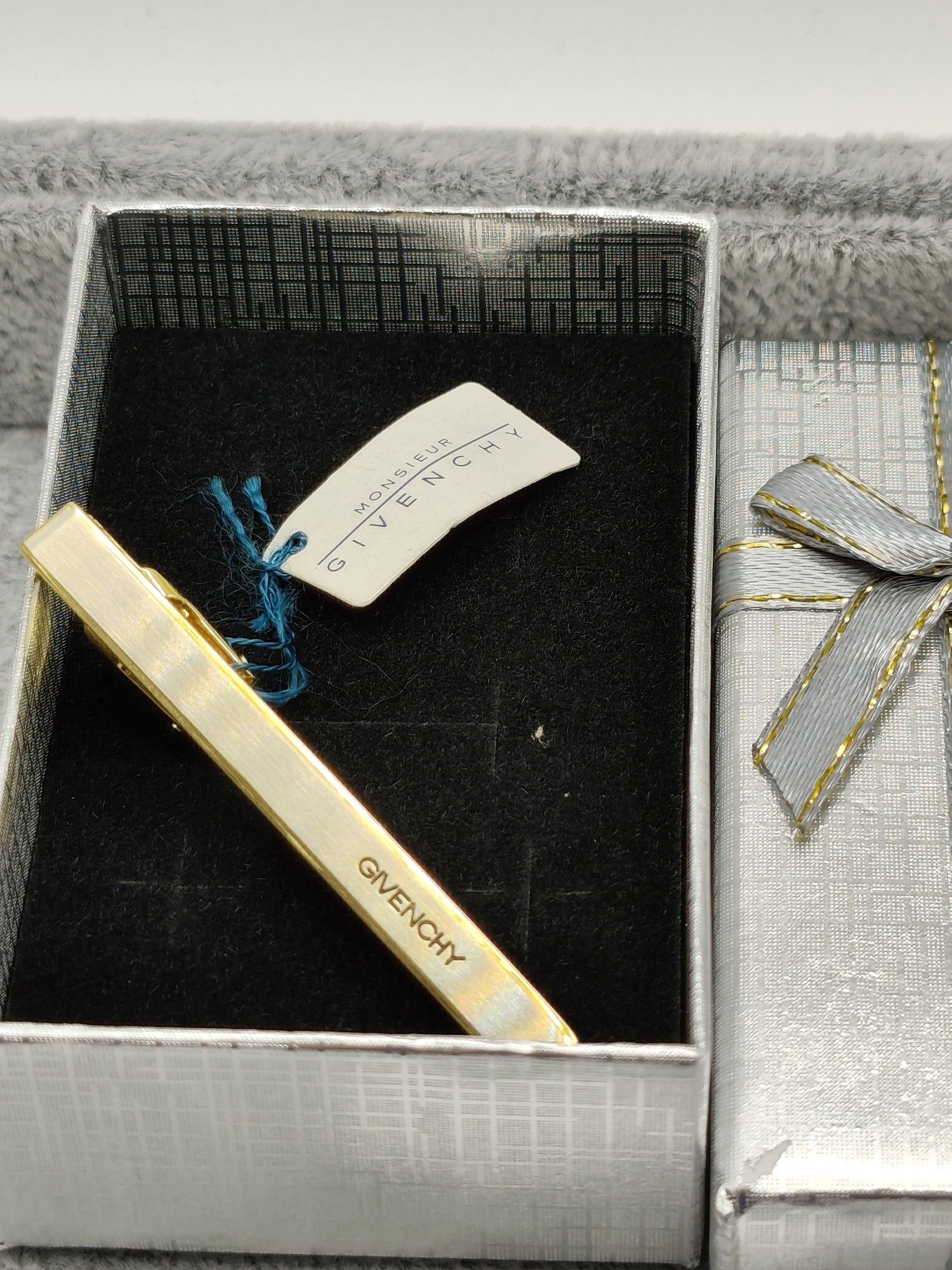 Givenchy Men Gold Tone & Silver Tie Clip Bar Other image 2