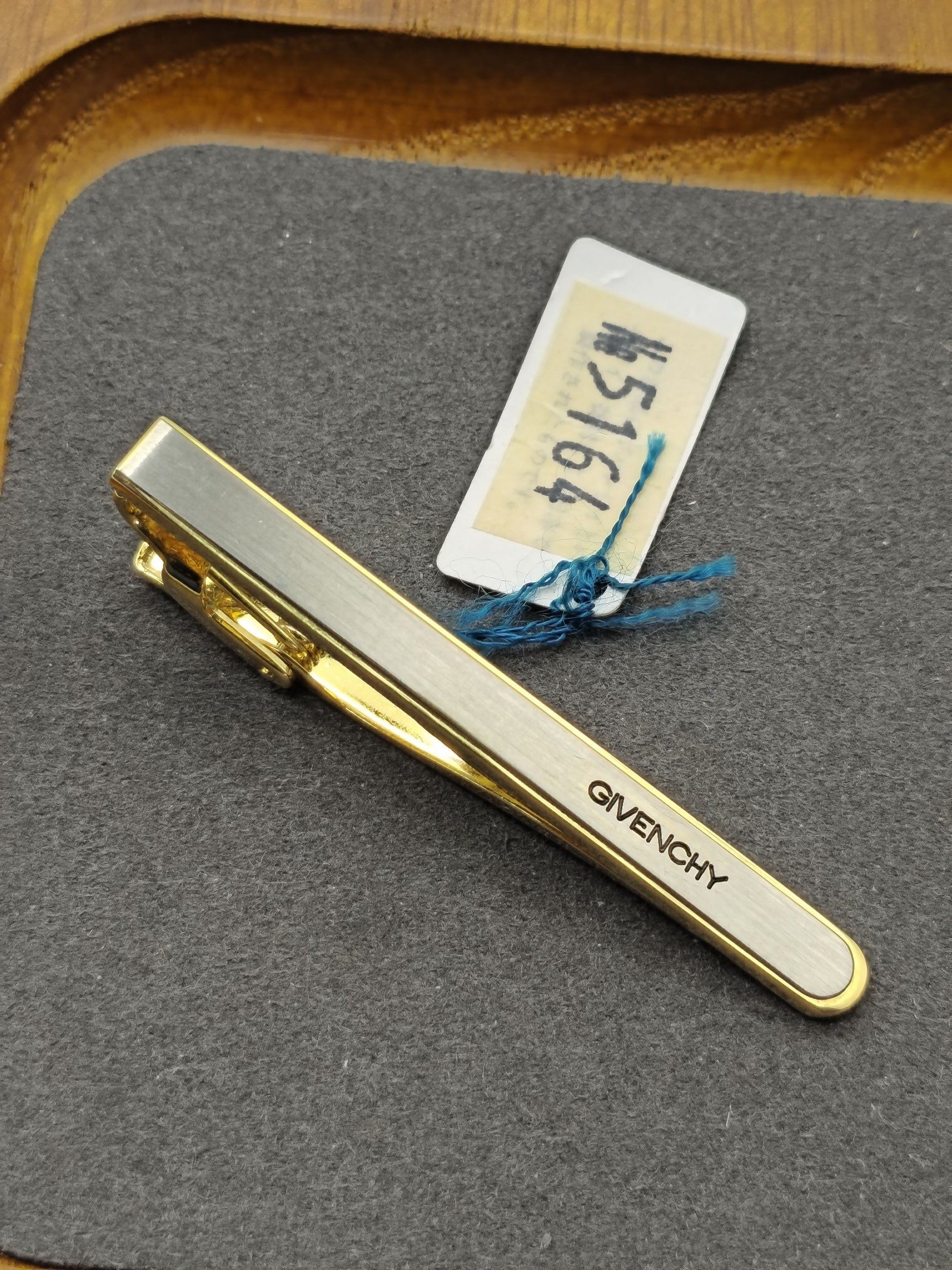 Givenchy Men Gold Tone & Silver Tie Clip Bar Other image 3