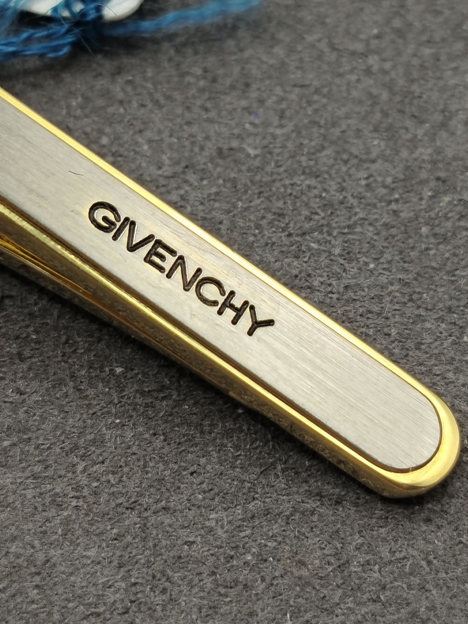 Givenchy Men Gold Tone & Silver Tie Clip Bar Other image 4
