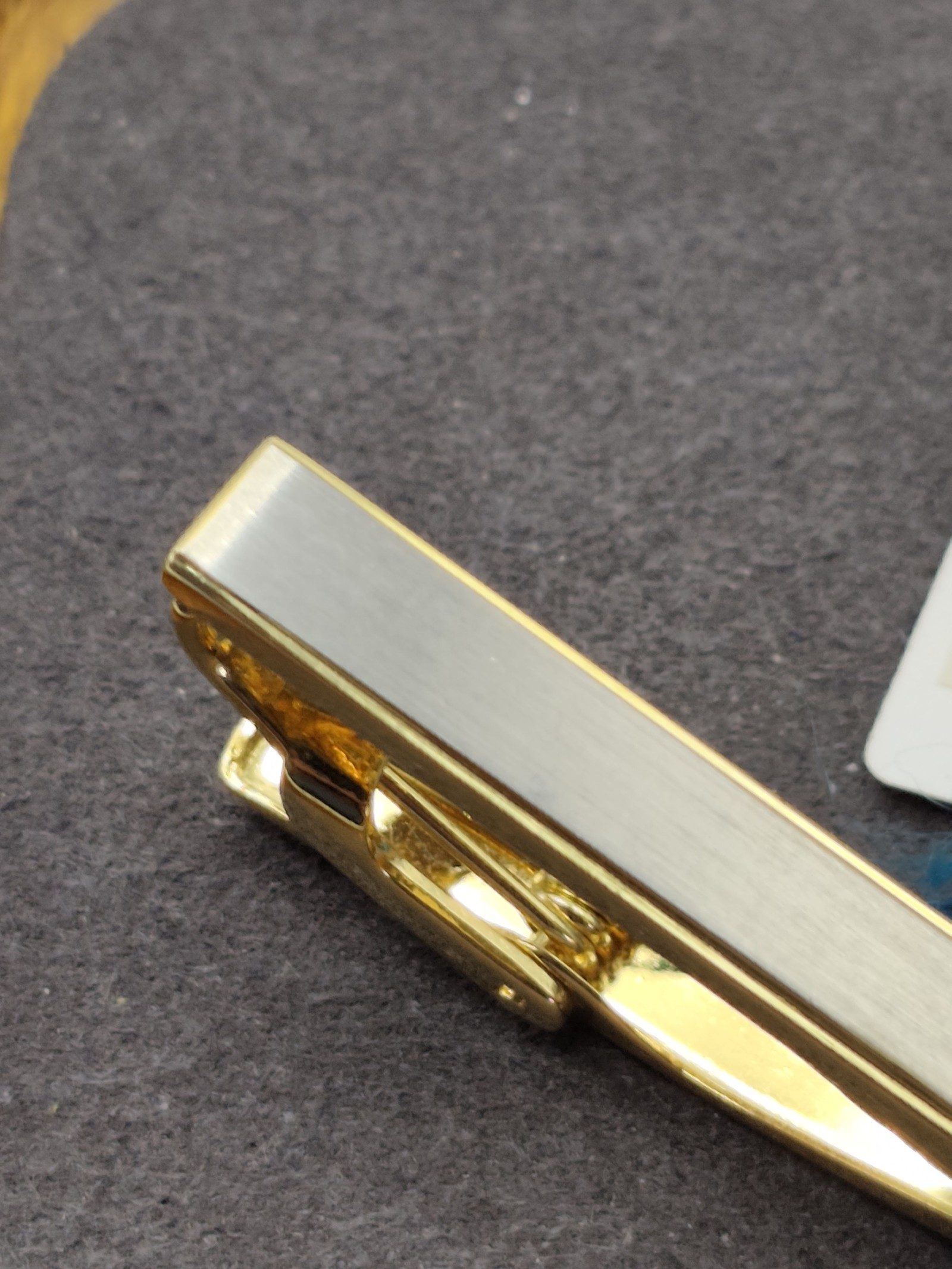 Givenchy Men Gold Tone & Silver Tie Clip Bar Other image 6
