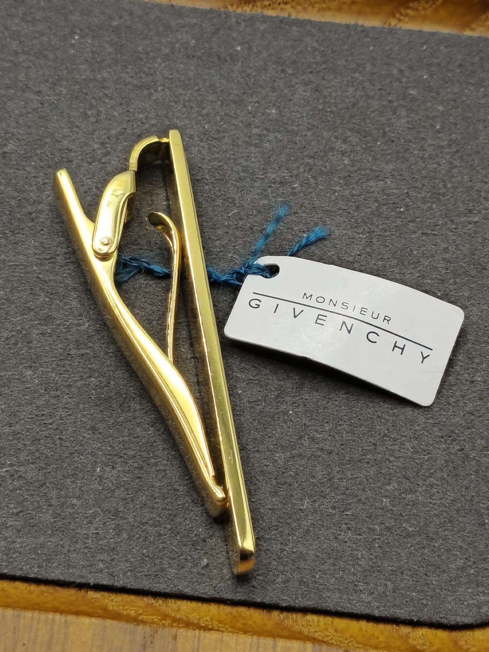 Givenchy Men Gold Tone & Silver Tie Clip Bar Other image 7