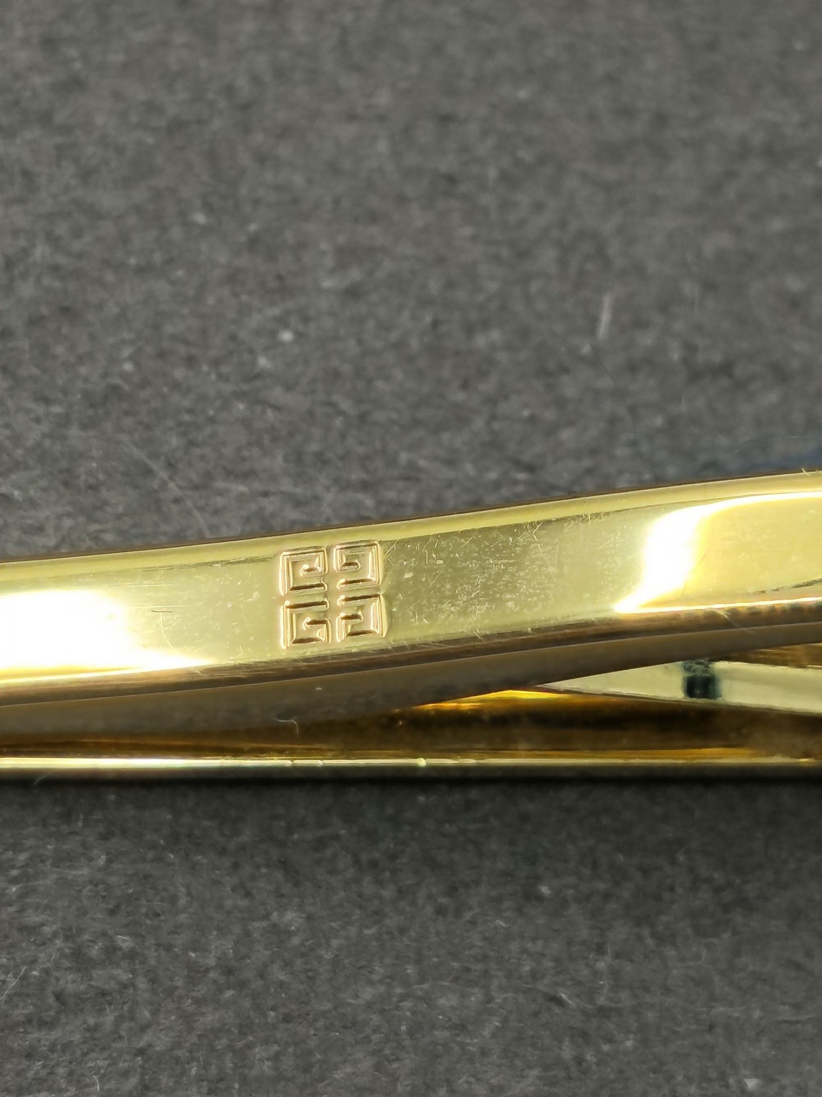 Givenchy Men Gold Tone & Silver Tie Clip Bar Other image 10