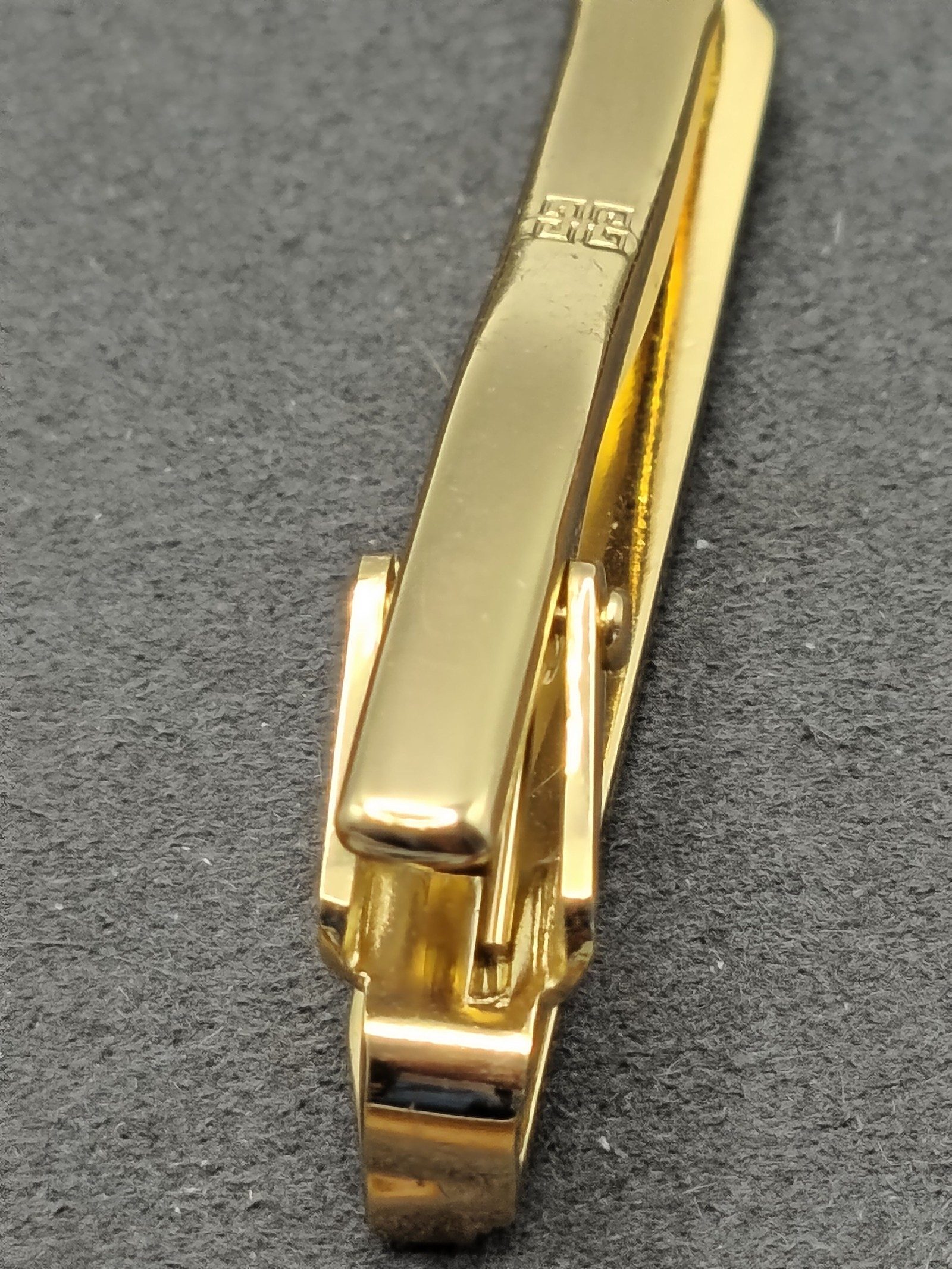 Givenchy Men Gold & Silver Tone Tie Clip Signature image 9