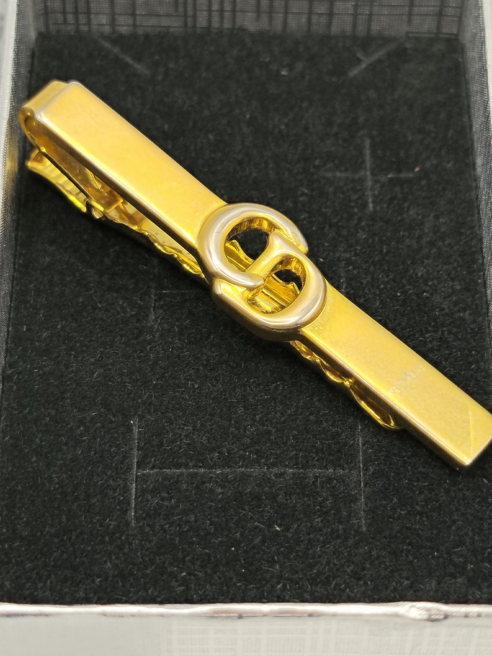 CD Gold Tone Logo Tie Clip Men Other image 2
