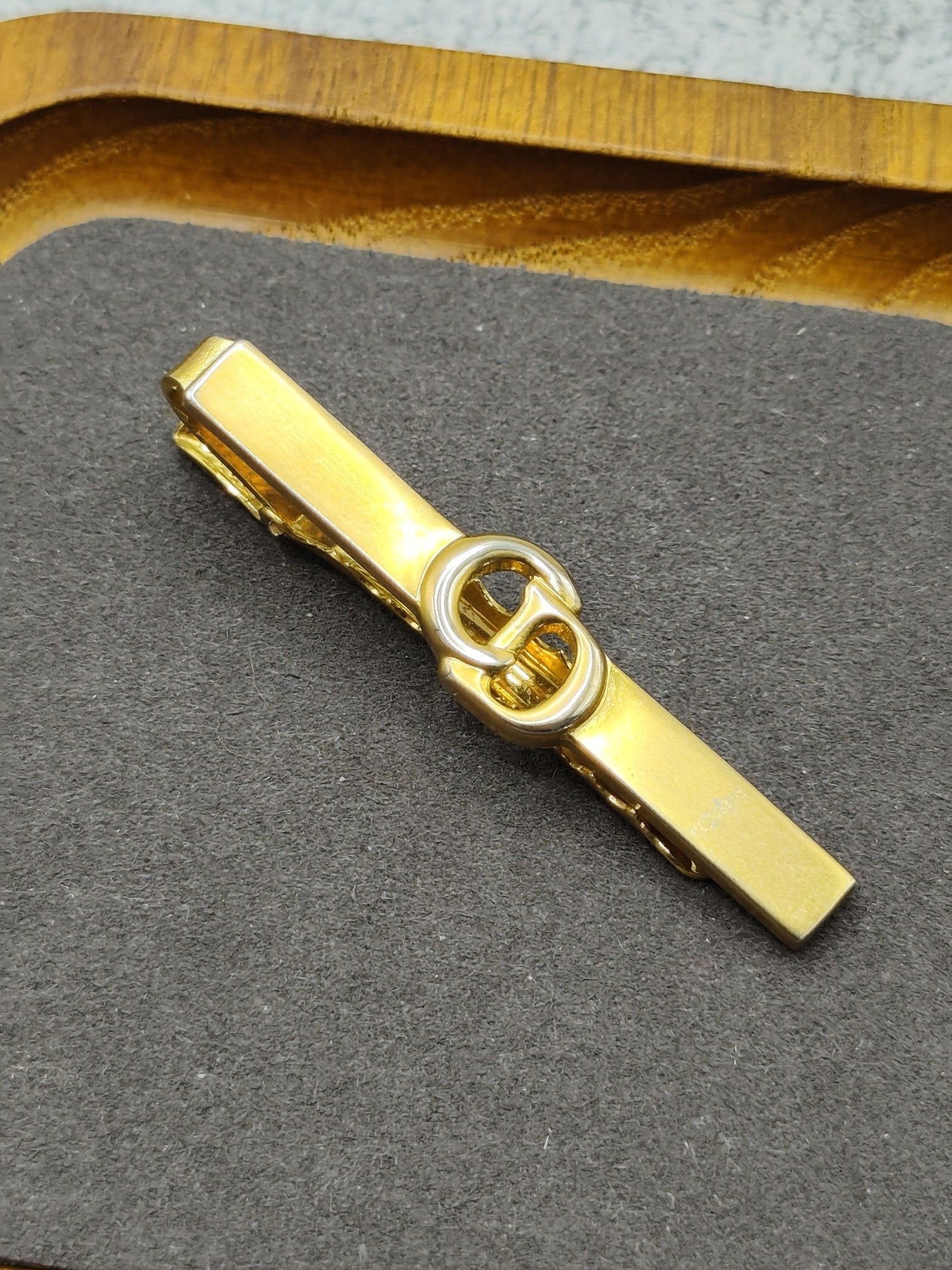 CD Gold Tone Logo Tie Clip Men Other image 3