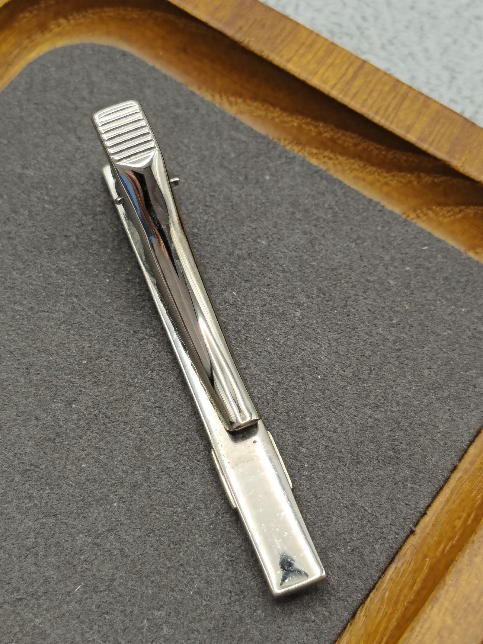 Pierre Cardin Gold & Silver Tone Men's Tie Clip with Swirl Design Other image 5