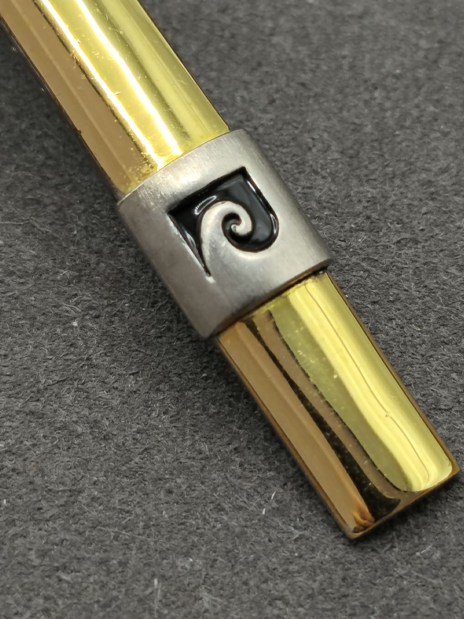 Pierre Cardin Gold & Silver Tone Men's Tie Clip with Swirl Design Other image 8