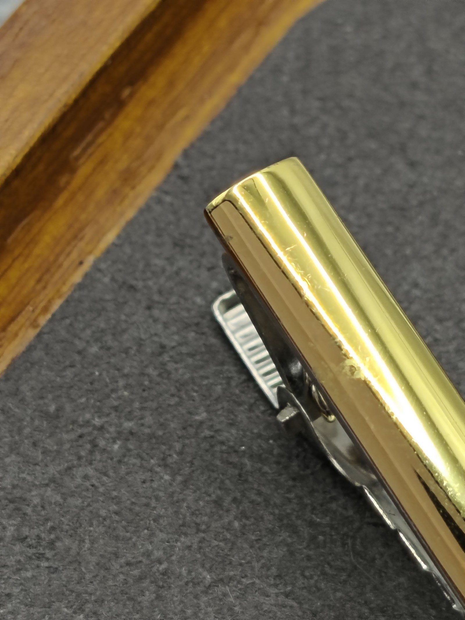 Pierre Cardin Gold & Silver Tone Men's Tie Clip with Swirl Design Other image 10