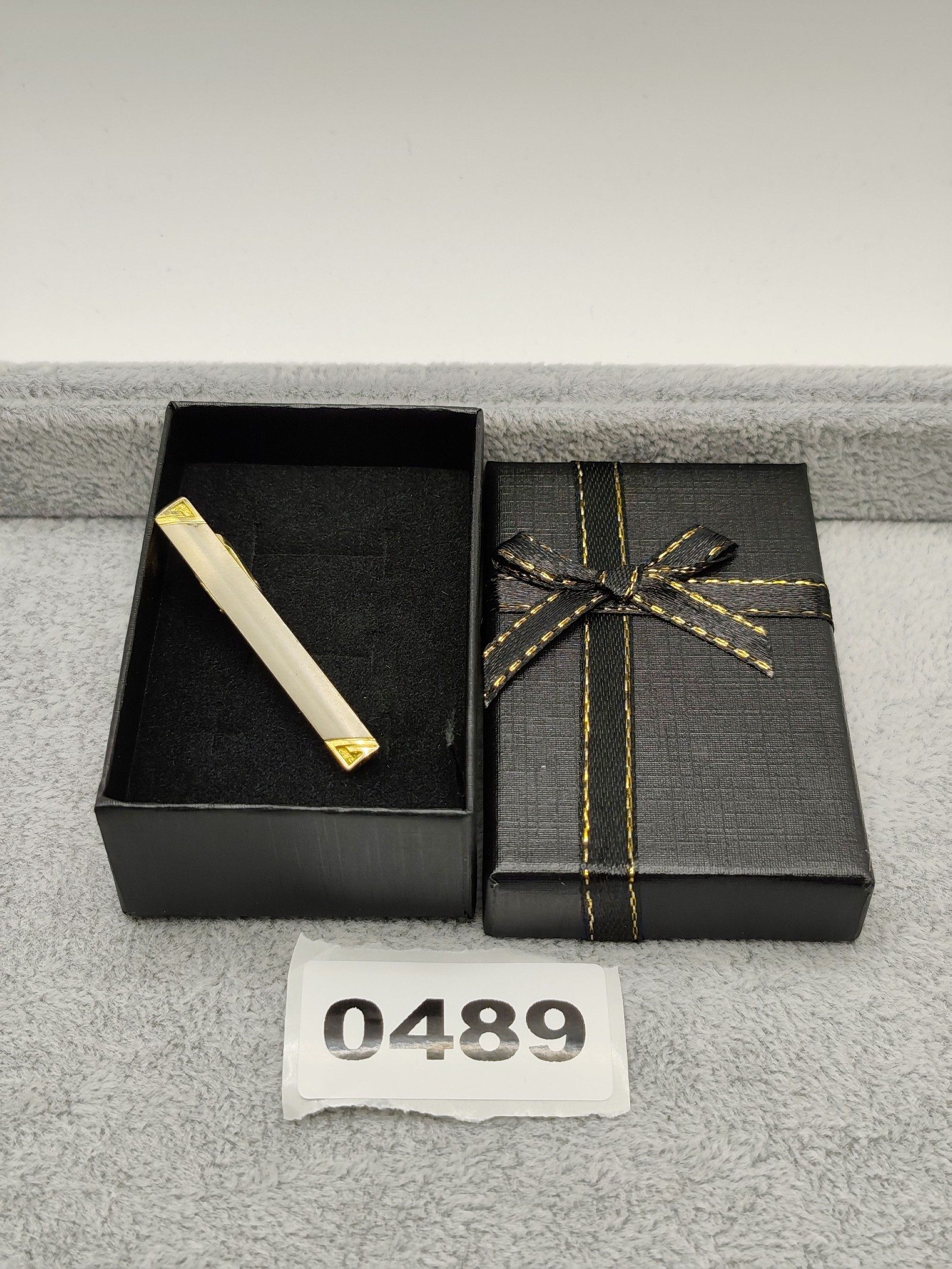 Vintage Givenchy Grey & Gold Tone Tie Clip Men Other