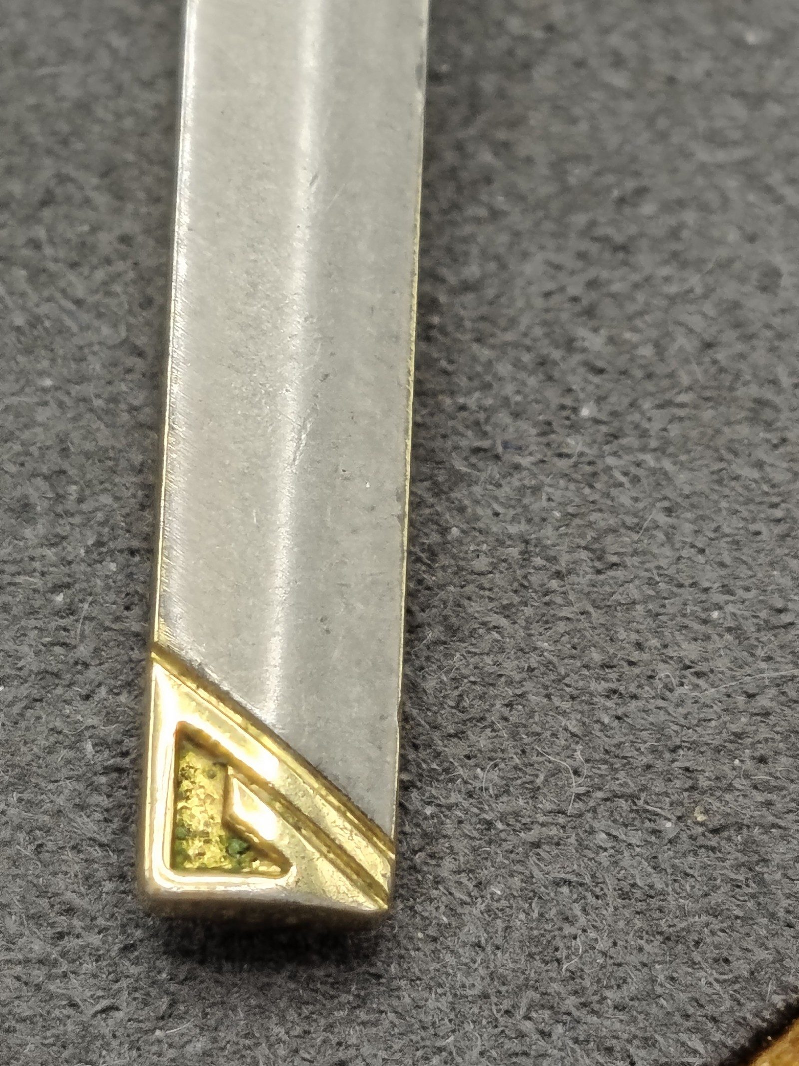 Vintage Givenchy Grey & Gold Tone Tie Clip Men Other image 8