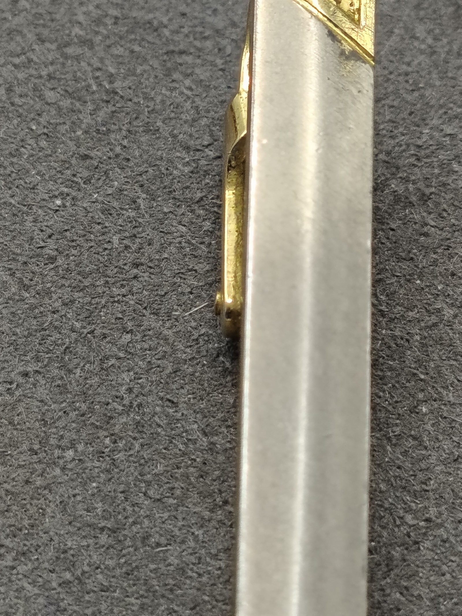 Vintage Givenchy Grey & Gold Tone Tie Clip Men Other image 9
