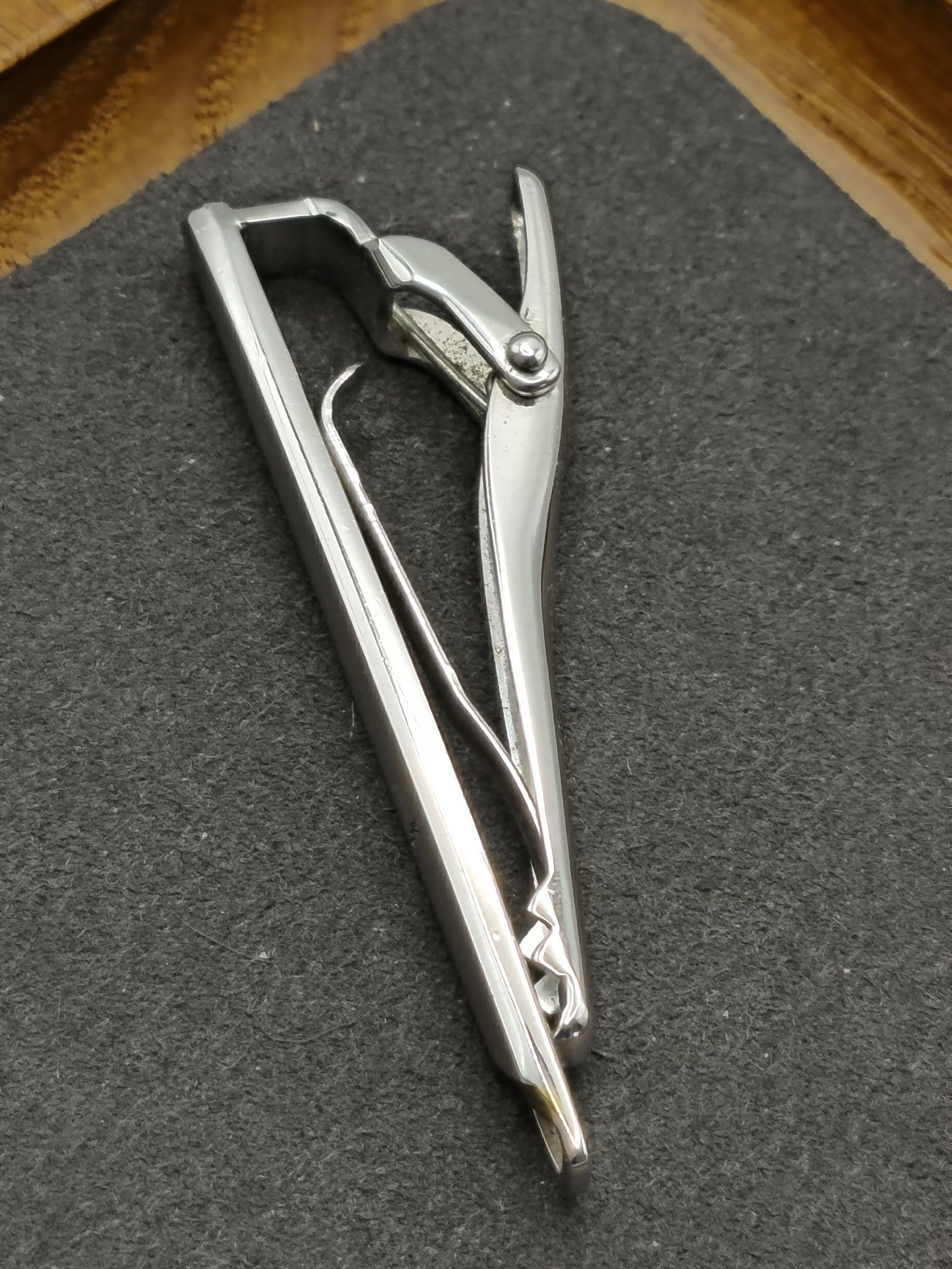 Yves Saint Laurent Gold & Silver Tone Tie Clip Men Other image 6