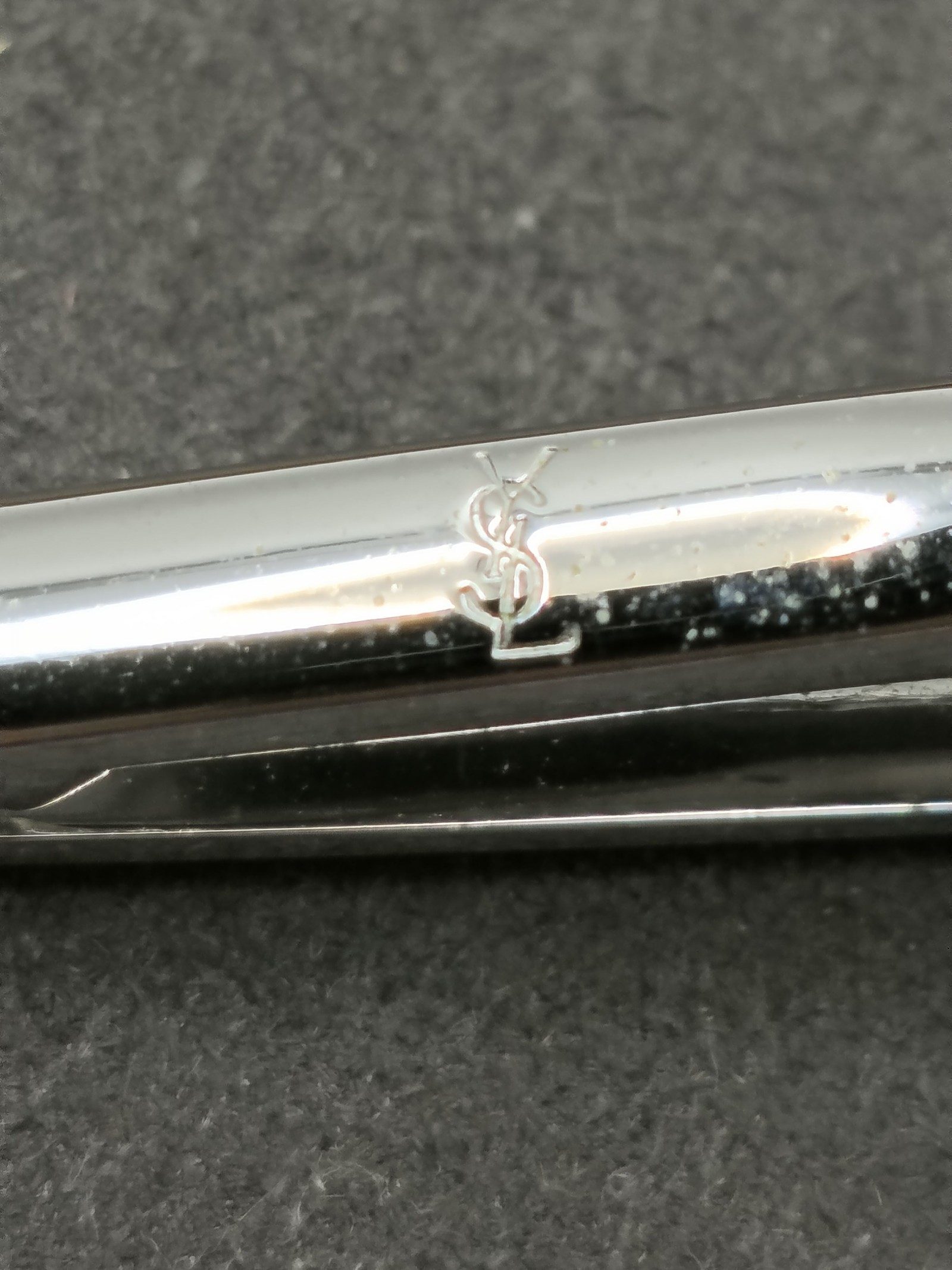 Yves Saint Laurent Gold & Silver Tone Tie Clip Men Other image 10