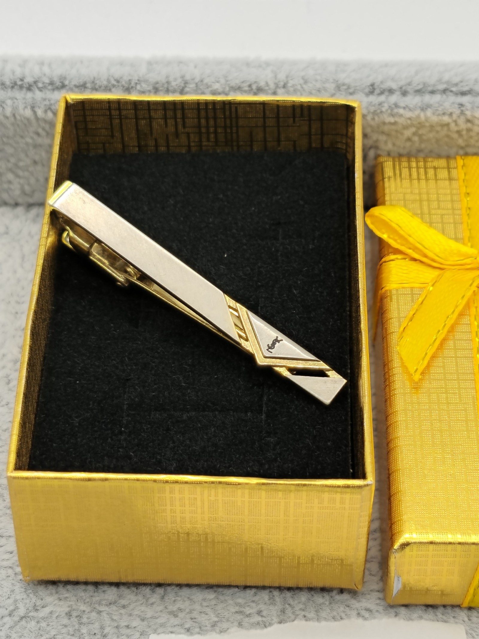 Yves Saint Laurent Gold-tone Men's Tie Clip image 2