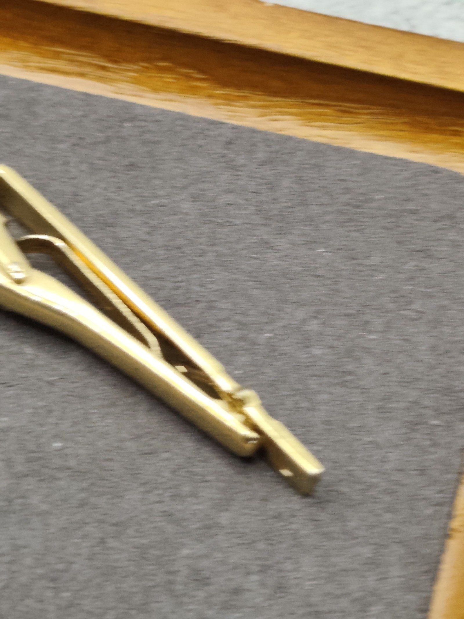 Yves Saint Laurent Gold-tone Men's Tie Clip image 5