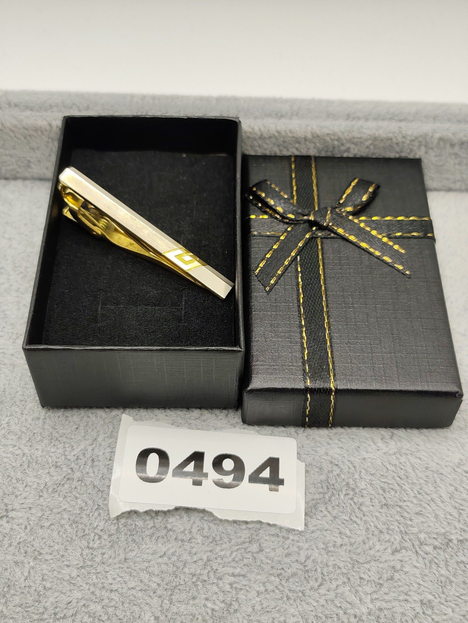 Givenchy Men Gold Tone & Silver Tie Clip with Gift Box Other Size