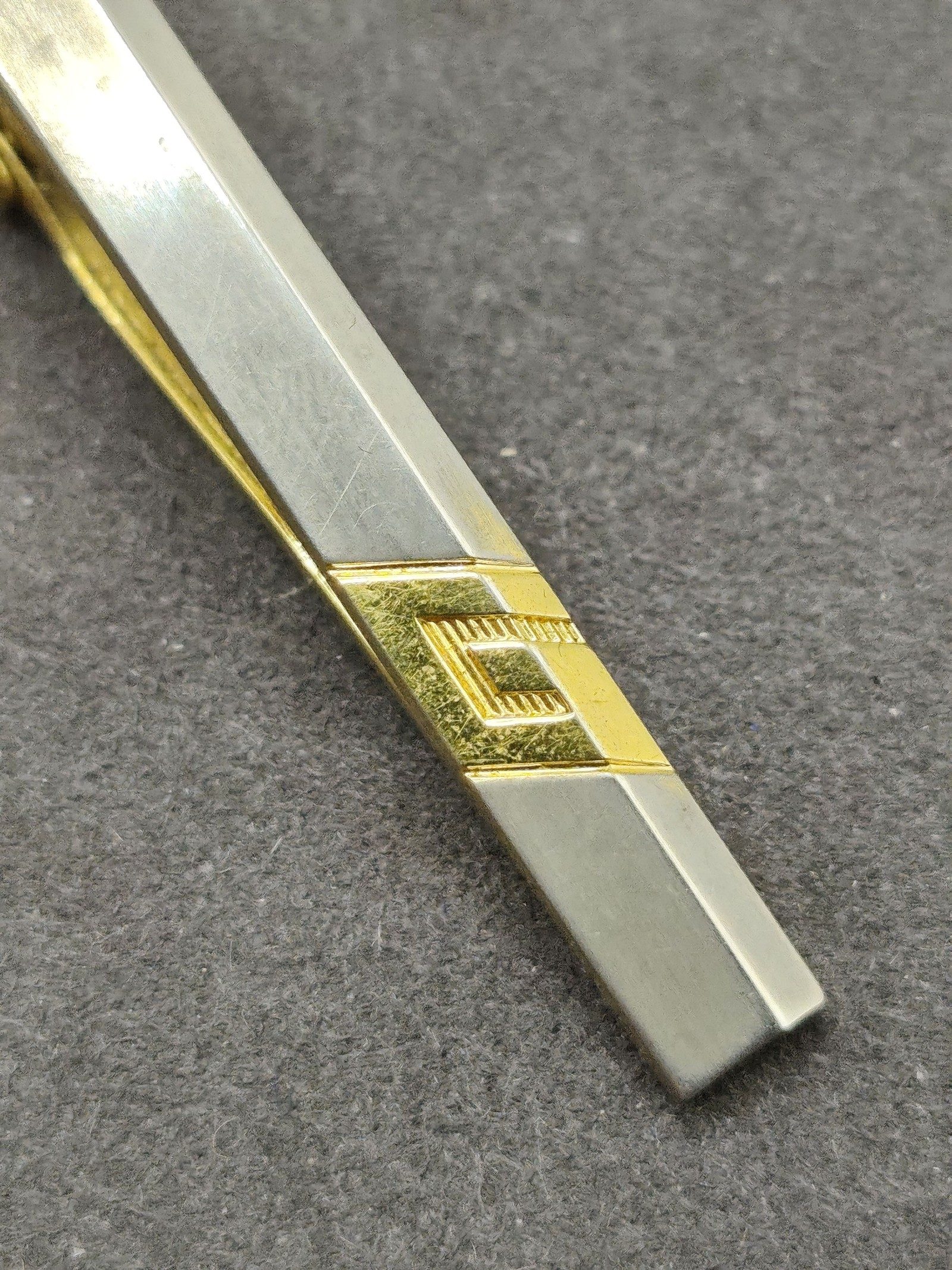 Givenchy Men Gold Tone & Silver Tie Clip with Gift Box Other Size image 5