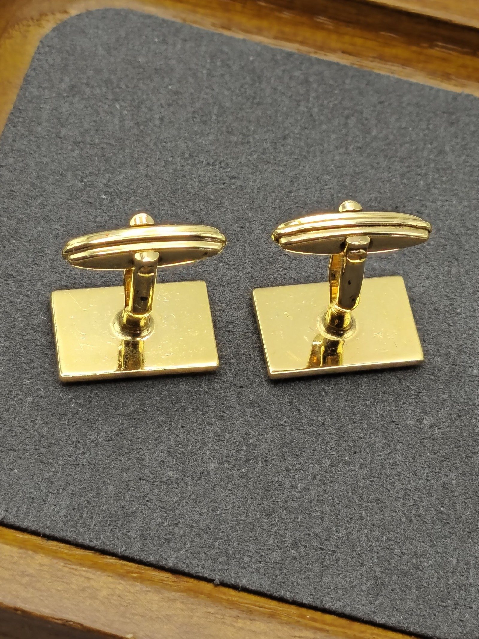 Nina Ricci Gold Tone Rectangular Cufflinks Men's Other image 8