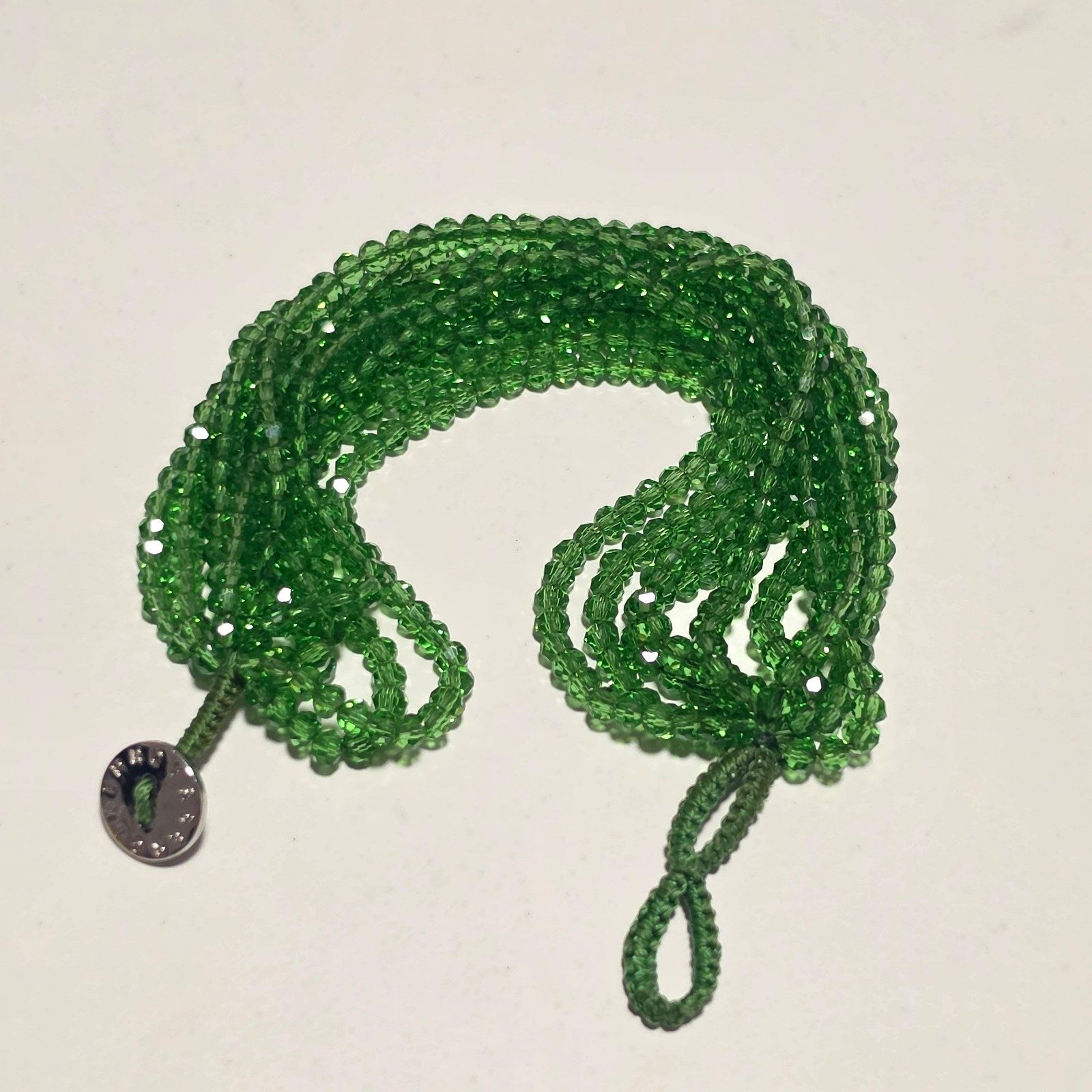 Dyrberg kern Green Glass crystals Bracelet.b5