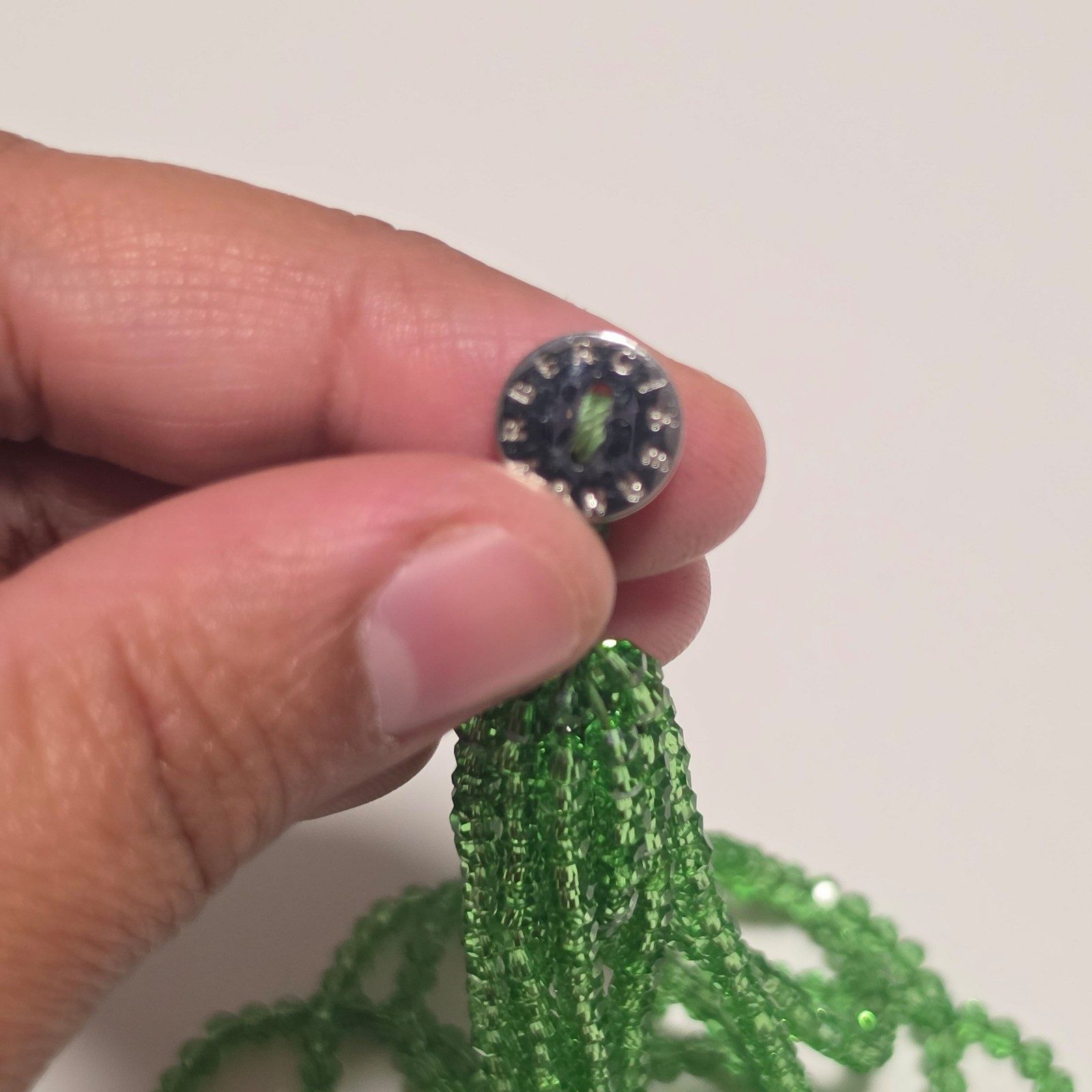 Dyrberg kern Green Glass crystals Bracelet.b5 image 2