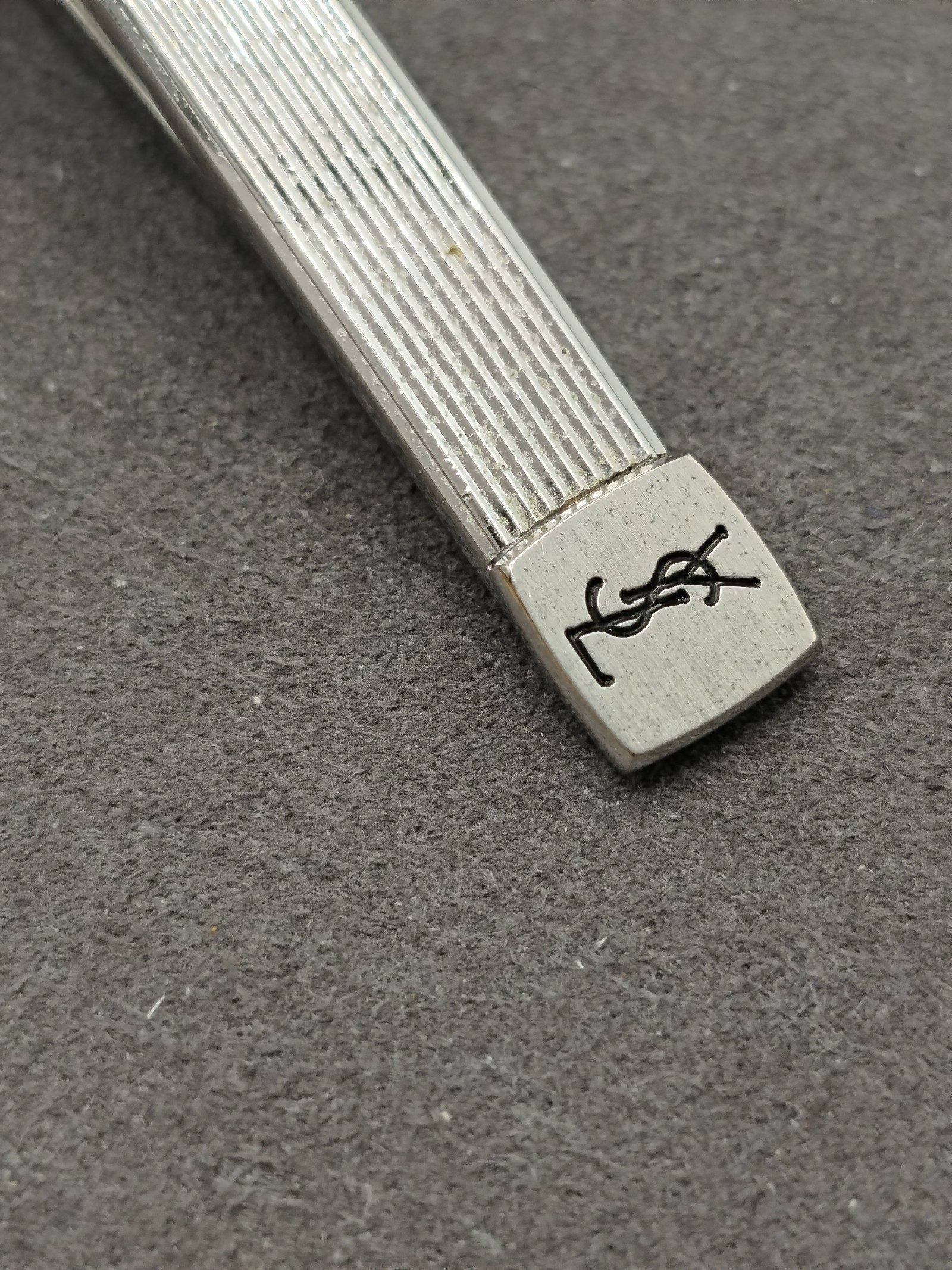 YSL Men's Silver Metal Tie Clip Clasp with Box Other image 4
