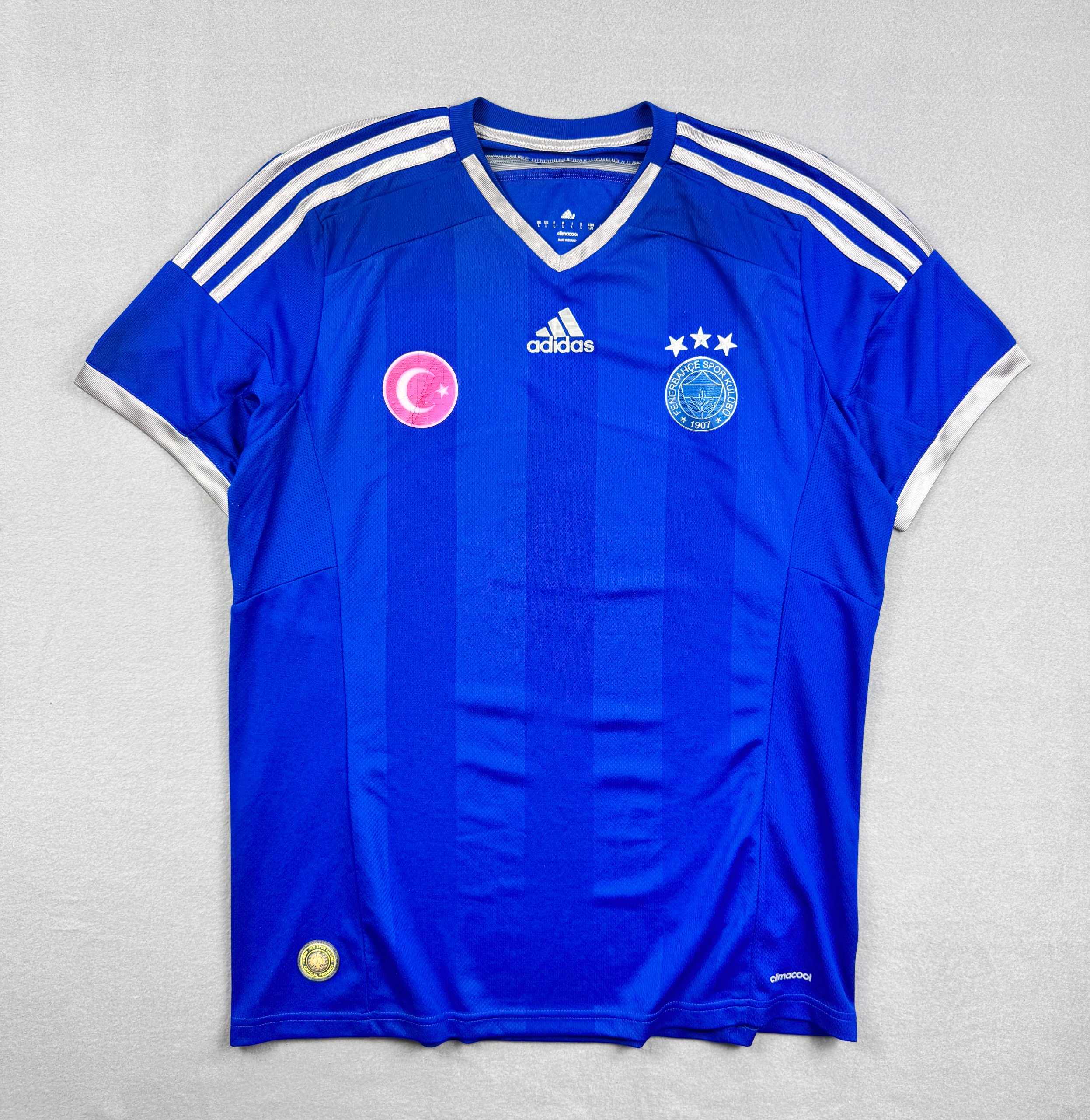 Adidas Blue Fenerbahce Football Club Jersey Large Climacool