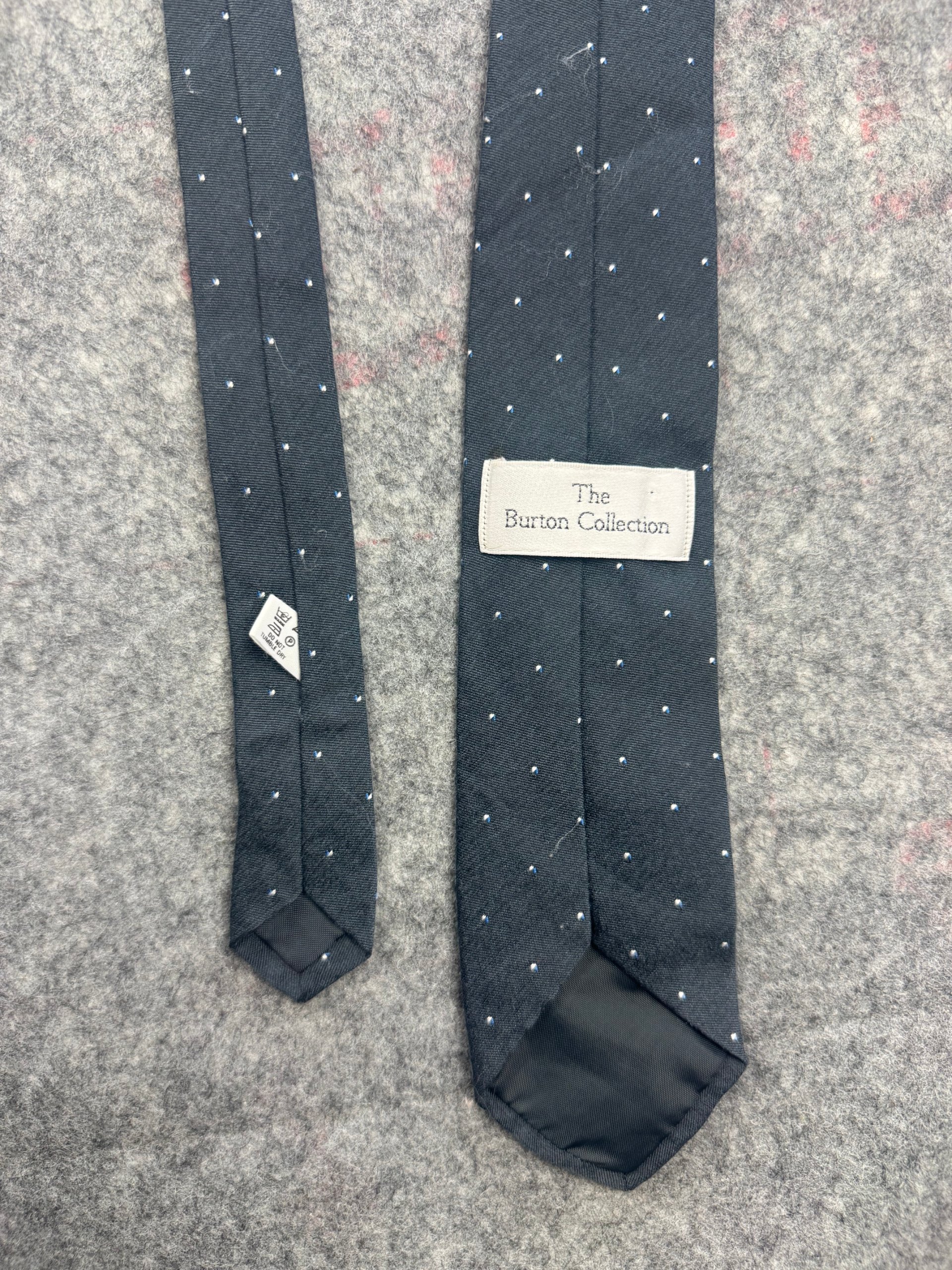 The Burton Collection Navy Polka Dot Tie One Size image 3
