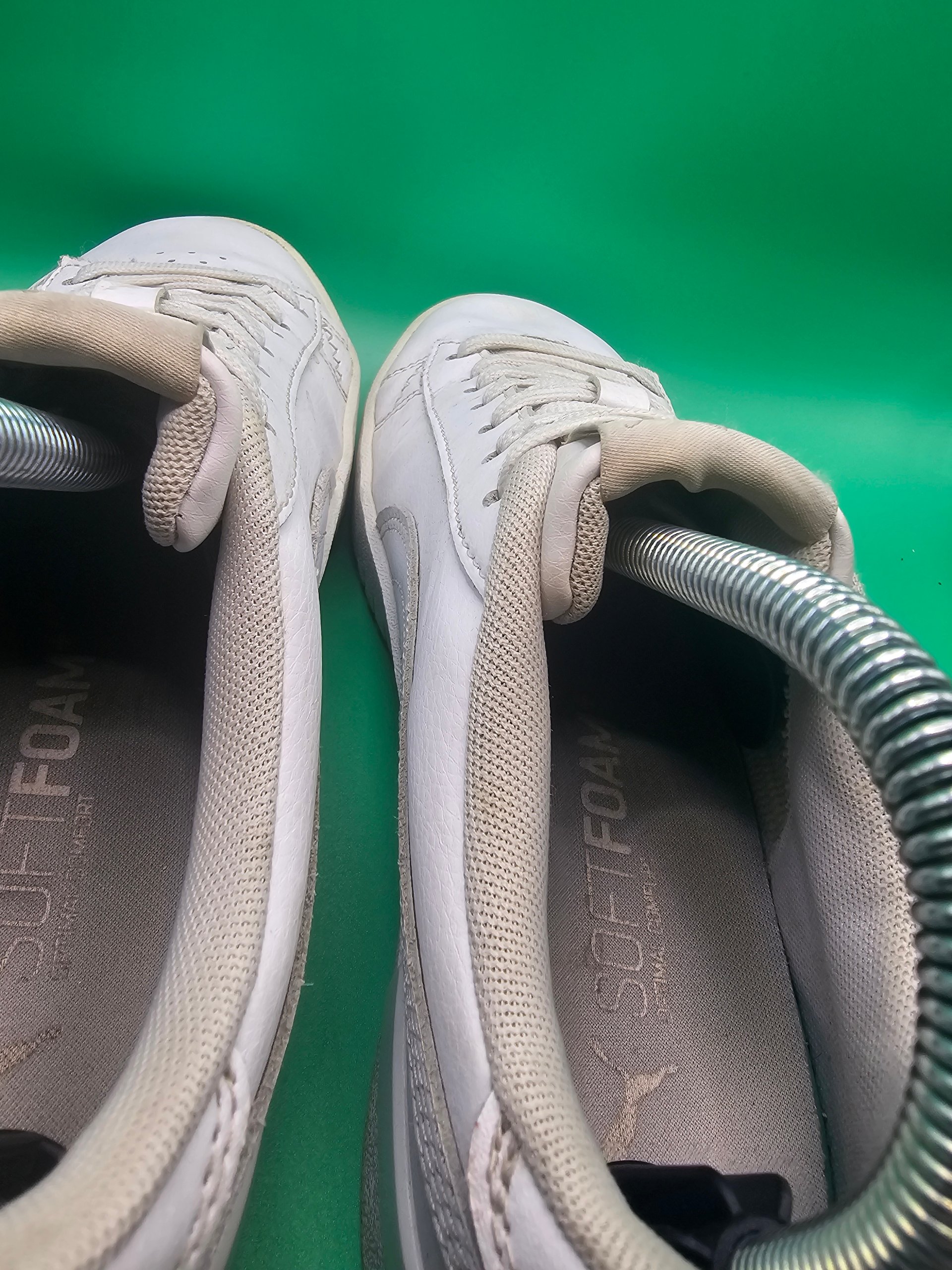 Puma White Low Top Sneakers Womans UK 5.5 Soft Foam Comfort image 5