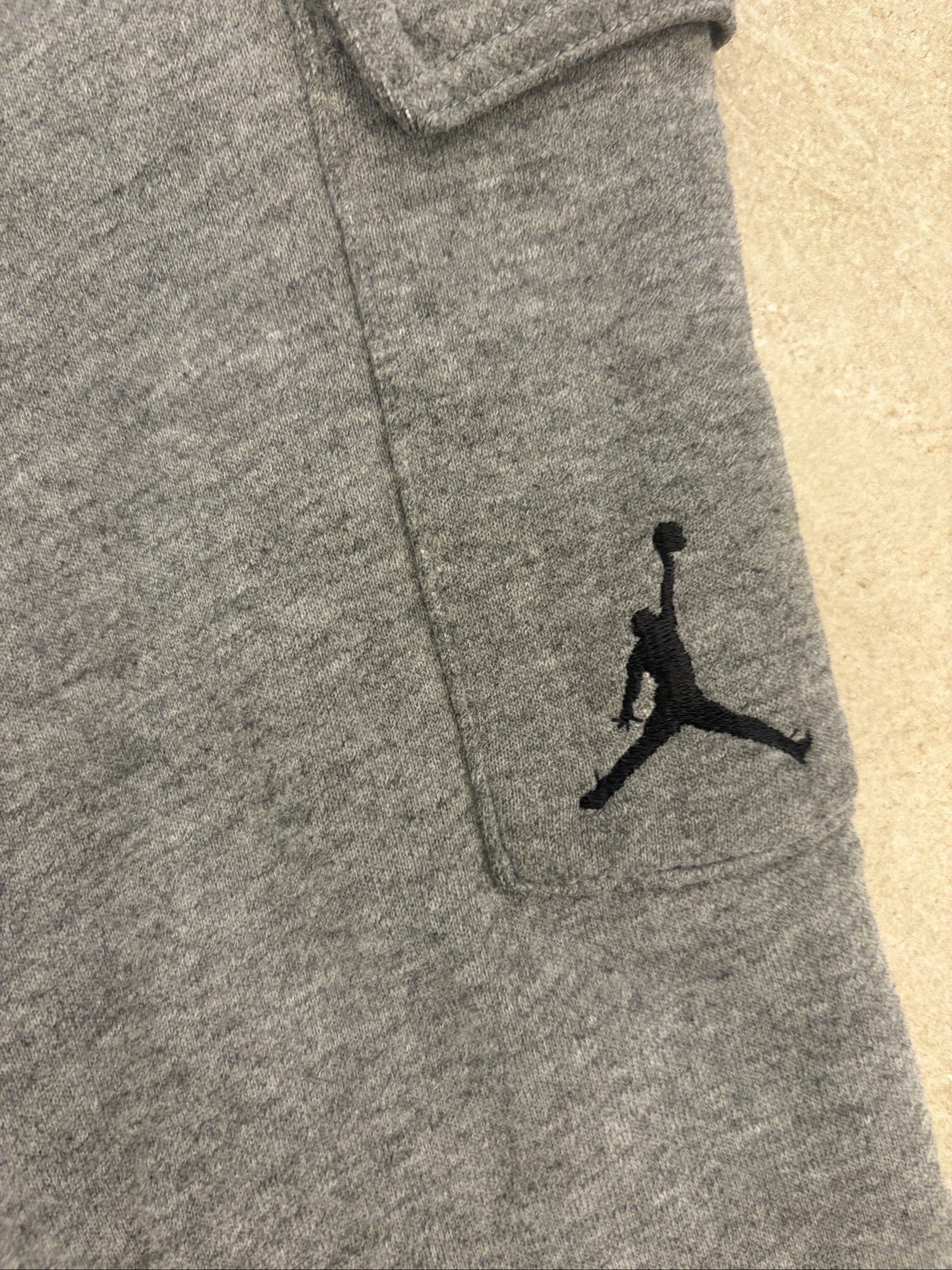 Jordan Grey Cargo Sweatpants Large Cotton Blend image 2