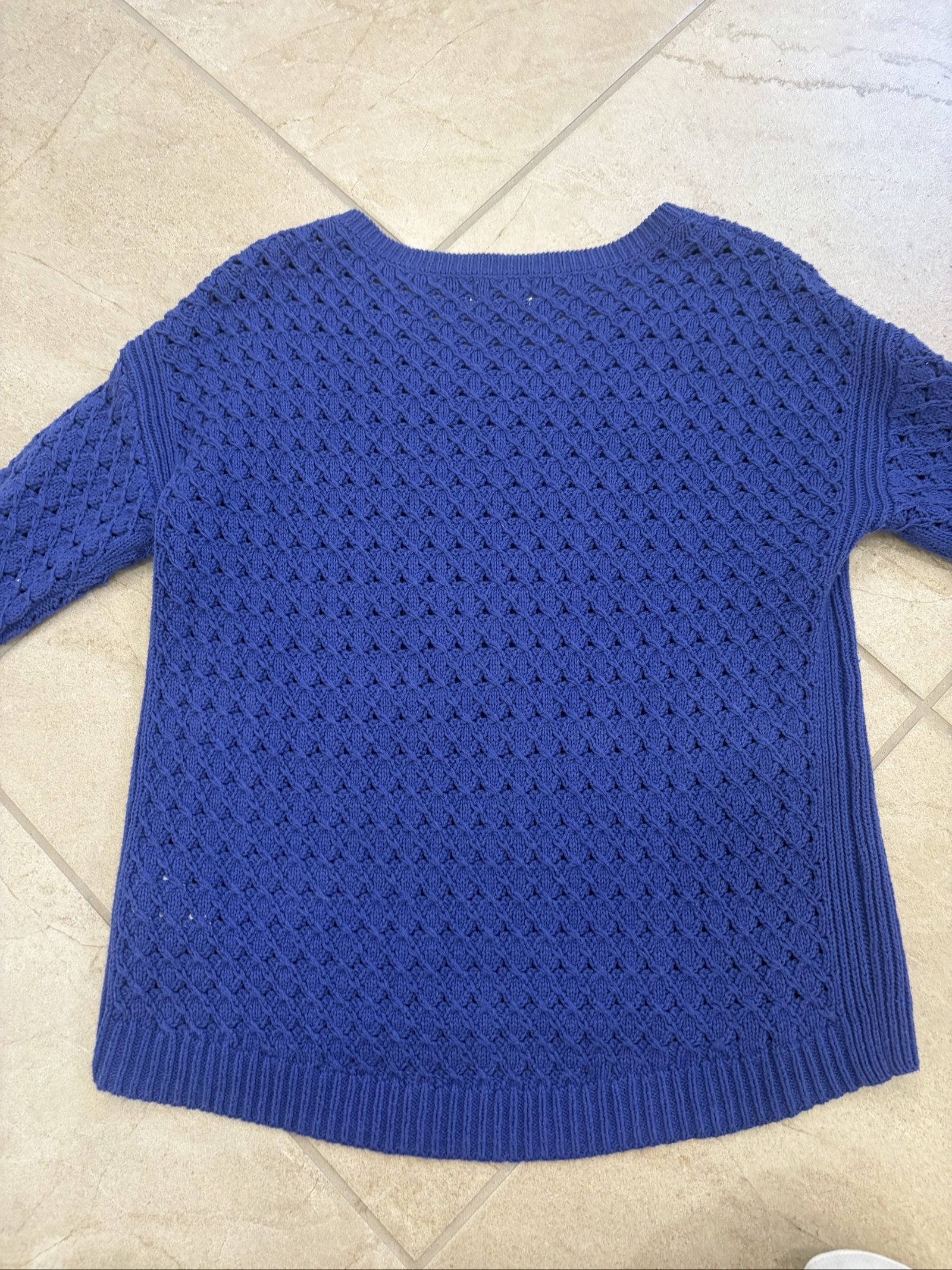 Old Navy Women's Blue Knit Petite Small Sweater image 3