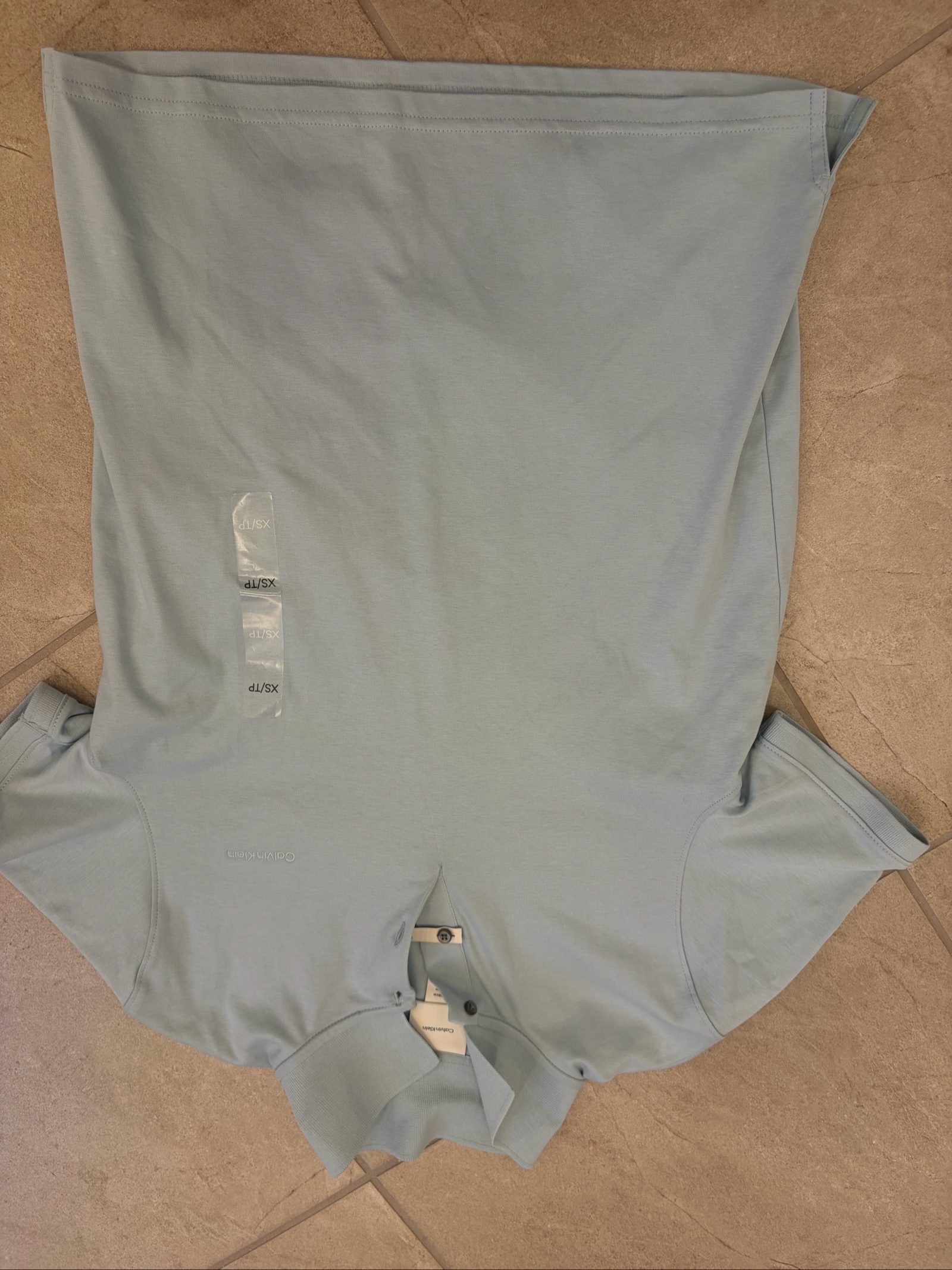 Calvin Klein Light Blue Polo Shirt XS Classic Fit