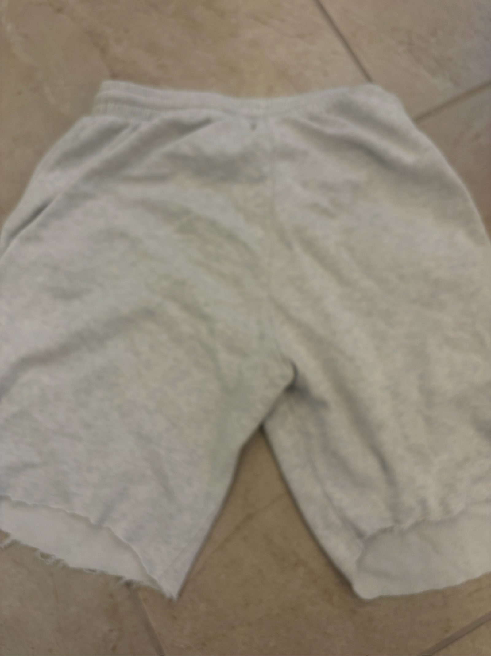 H&M Grey Cotton & Polyester Men's M Lounge Shorts Raw Hem image 8