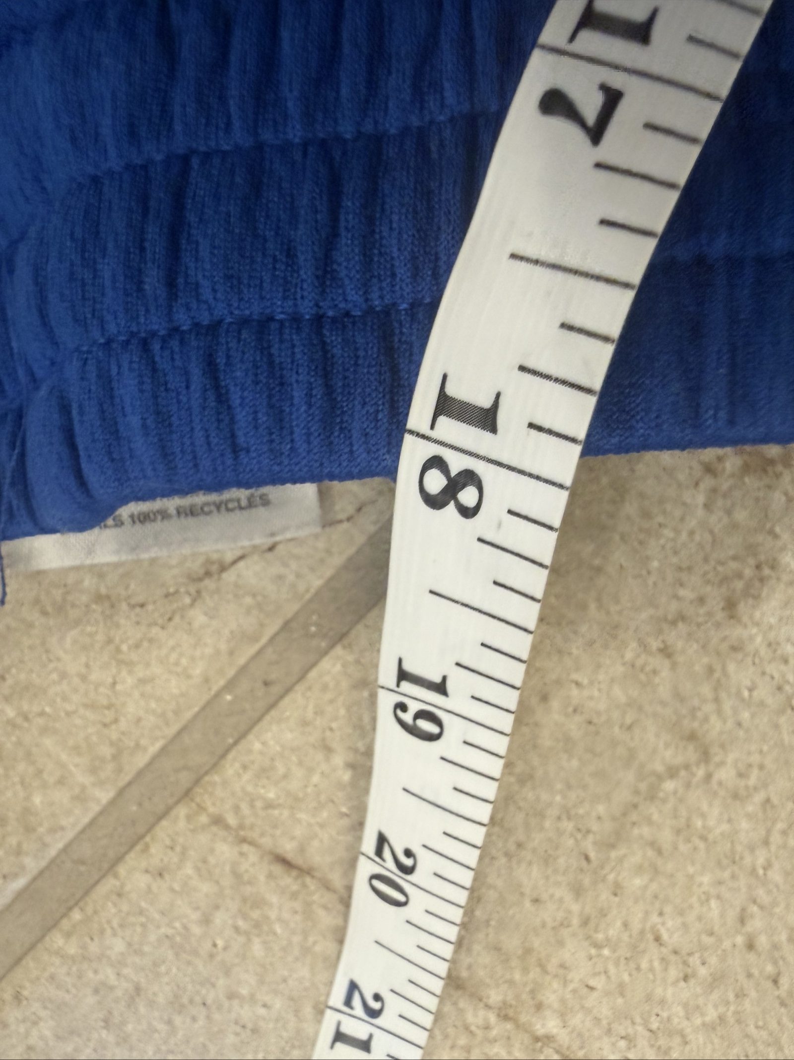 Adidas Blue Athletic Shorts 10/12 Recycled Polyester image 5