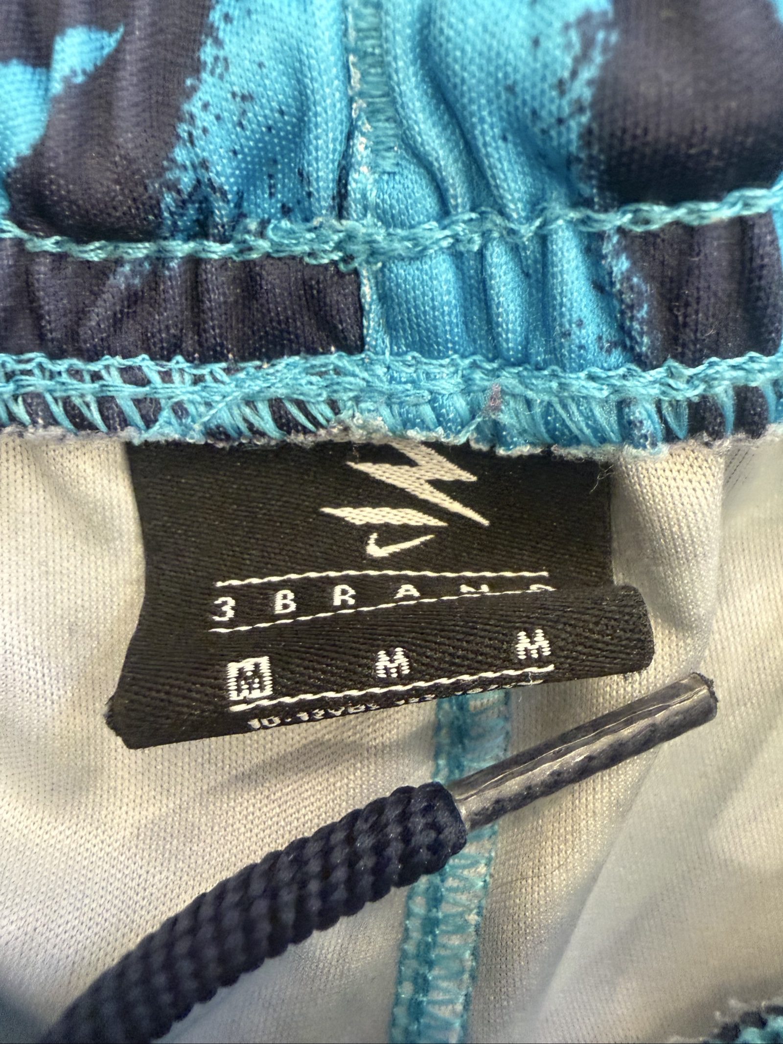 Nike Blue Allover Print Basketball Shorts Medium image 7