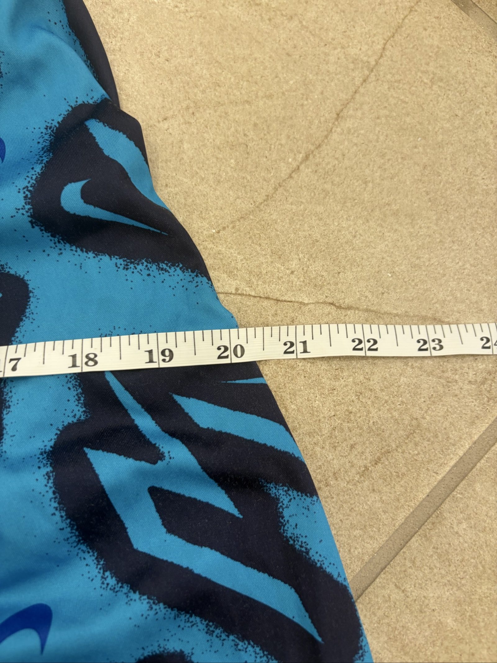 Nike Blue Allover Print Basketball Shorts Medium image 9