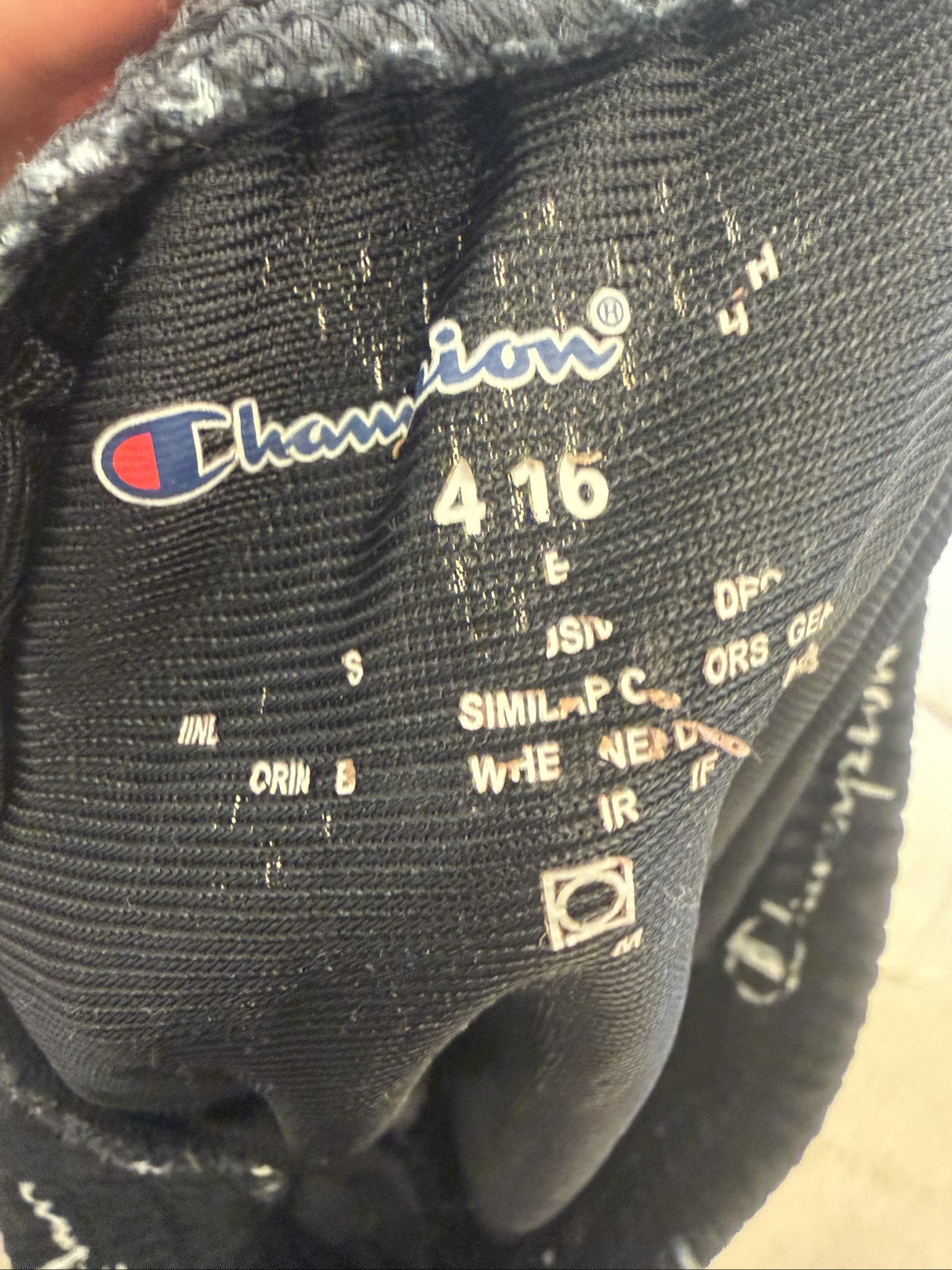 Champion Black Allover Logo Mesh Athletic Shorts 416 Size Small image 3