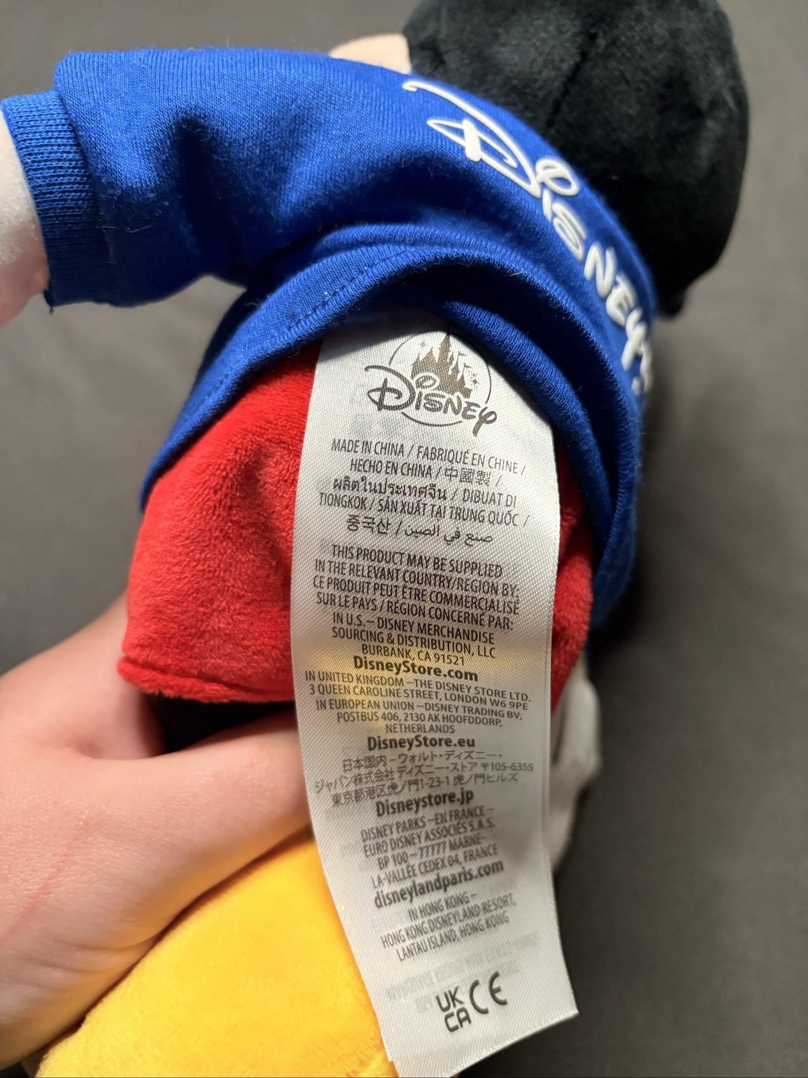 Disney Blue & Red Mickey Mouse Plush Toy image 4