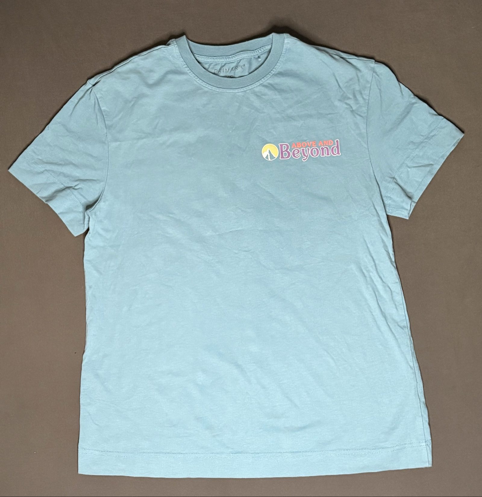 Primark Blue Outdoor Adventure Graphic T-Shirt Large