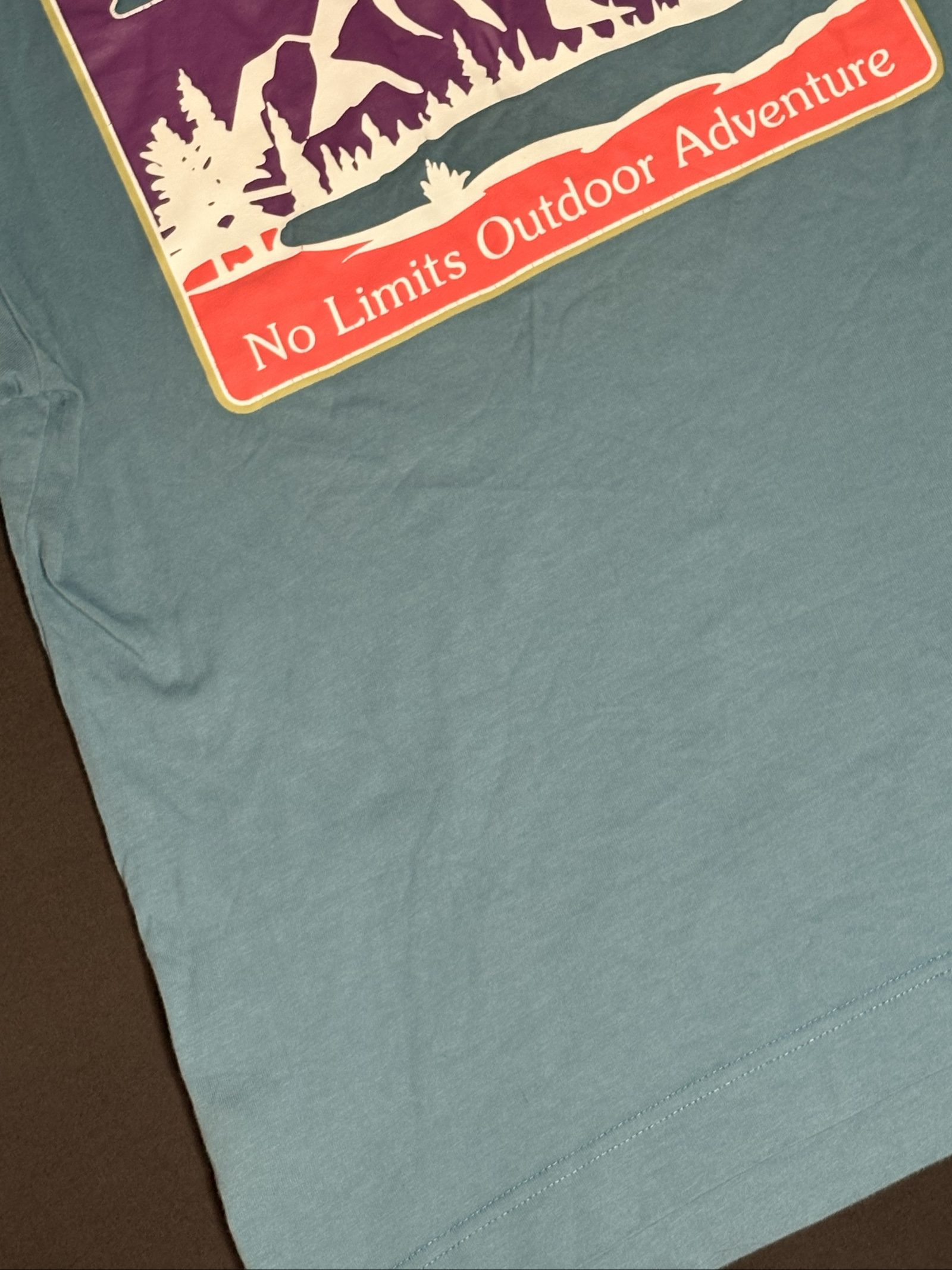 Primark Blue Outdoor Adventure Graphic T-Shirt Large image 4